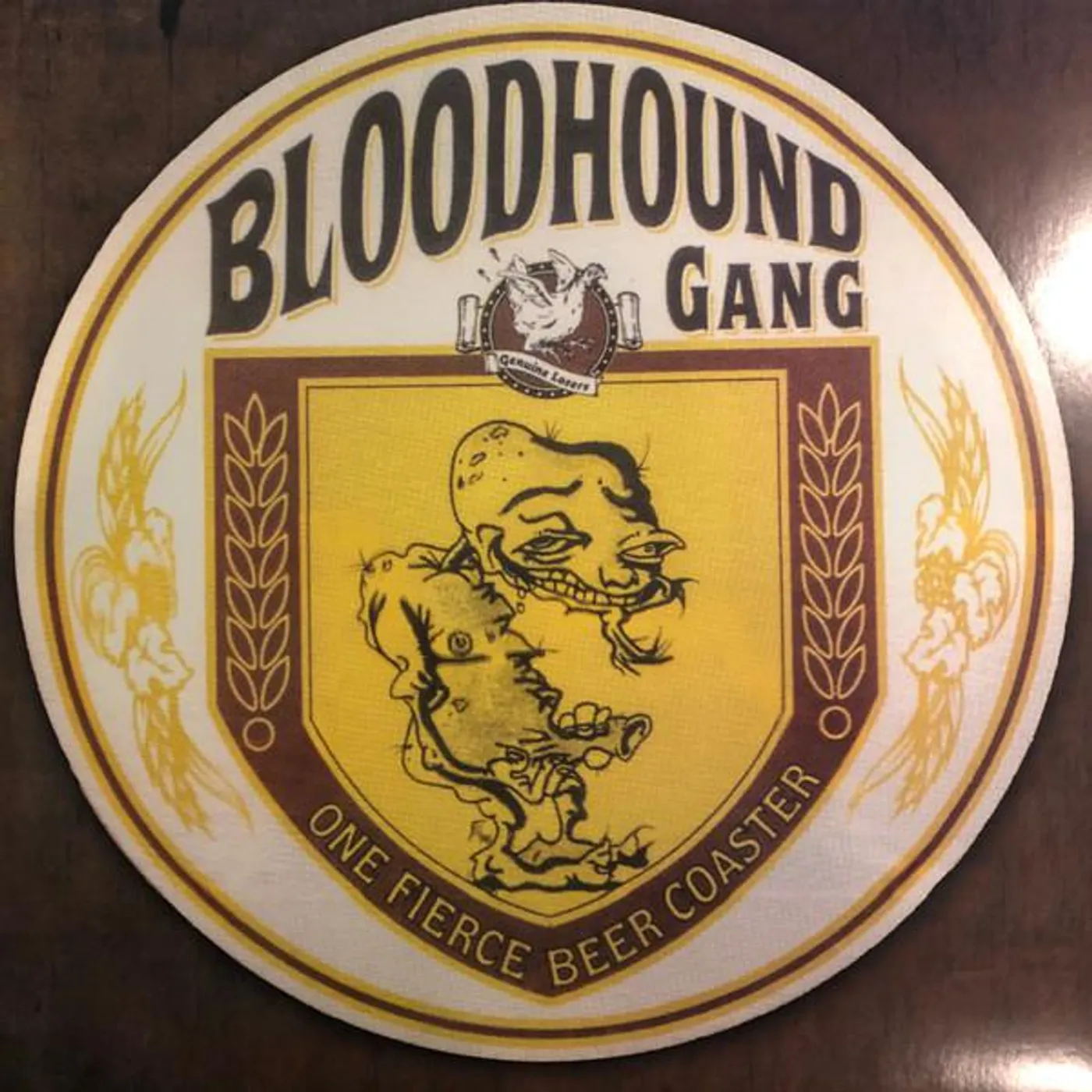 Bloodhound Gang ONE FIERCE BEER COASTER Vinyl Record