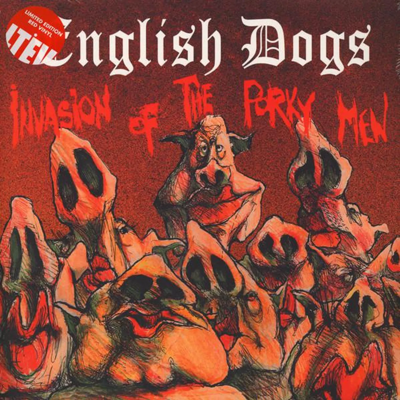 English Dogs INVASION OF THE PORKY MEN Vinyl Record
