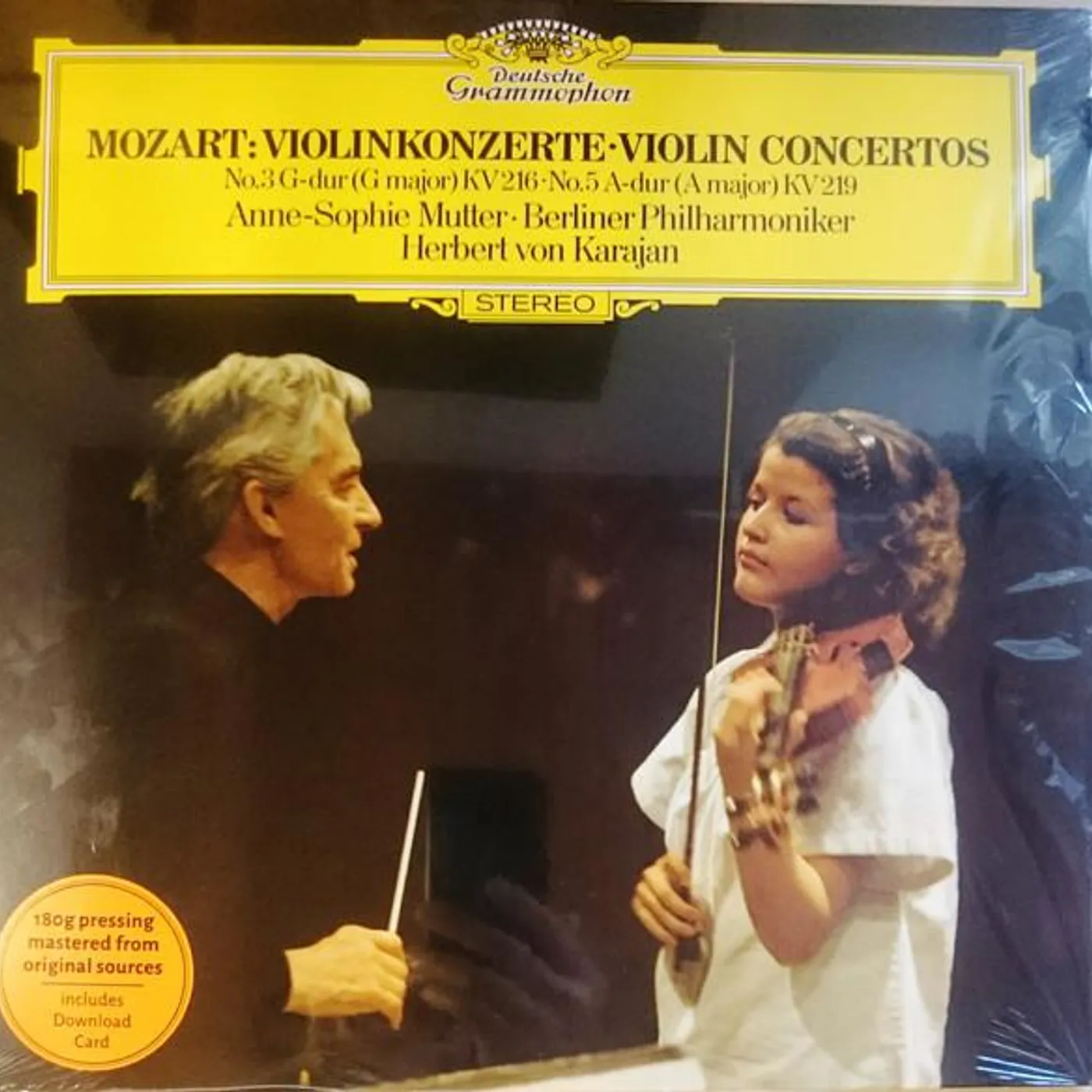 W.A. Mozart VIOLIN CONCERTOS 3 & 5 Vinyl Record