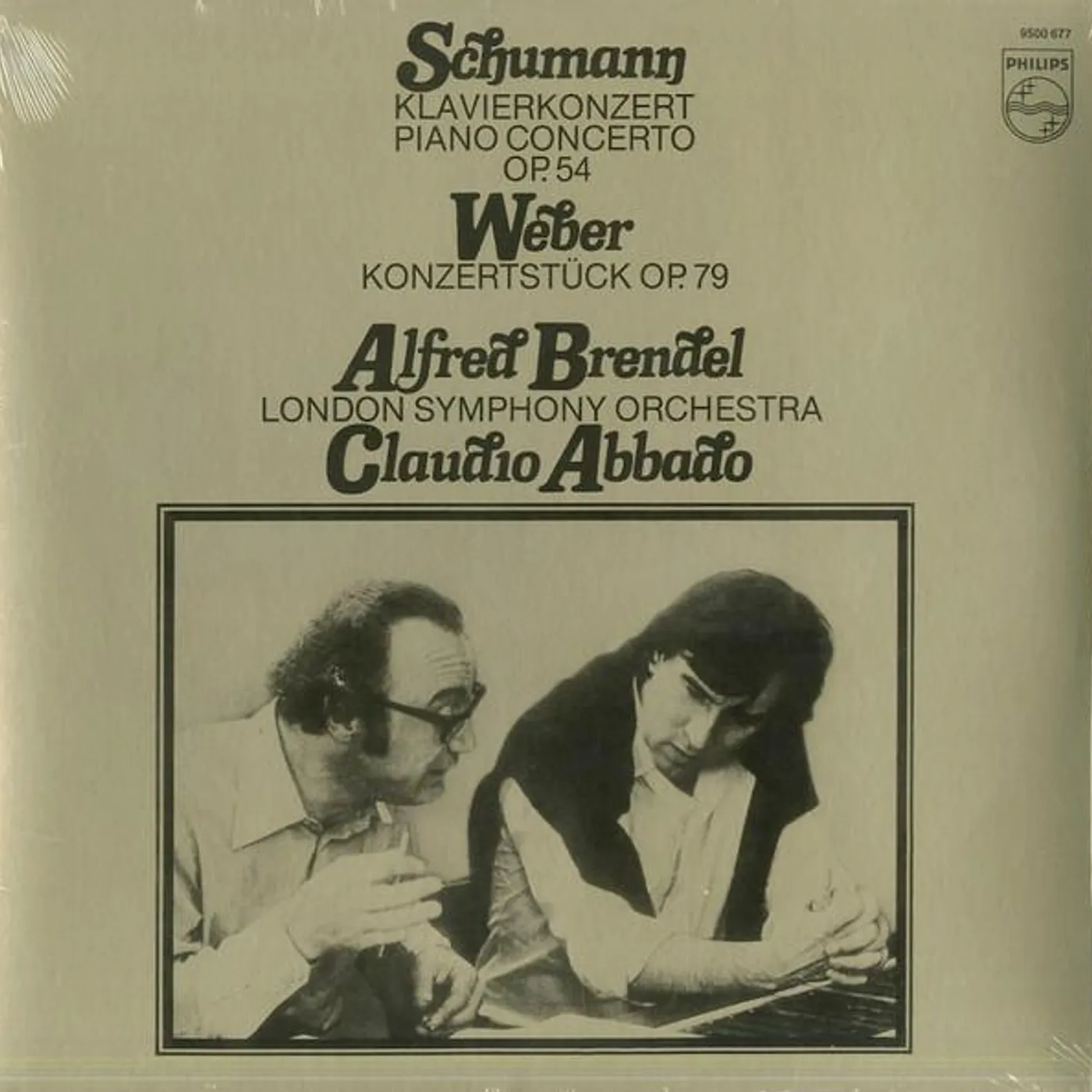 Alfred Brendel SCHUMANN PIANO CONCERTO IN A MINOR; WEBER: KONZERTSTUCK Vinyl Record