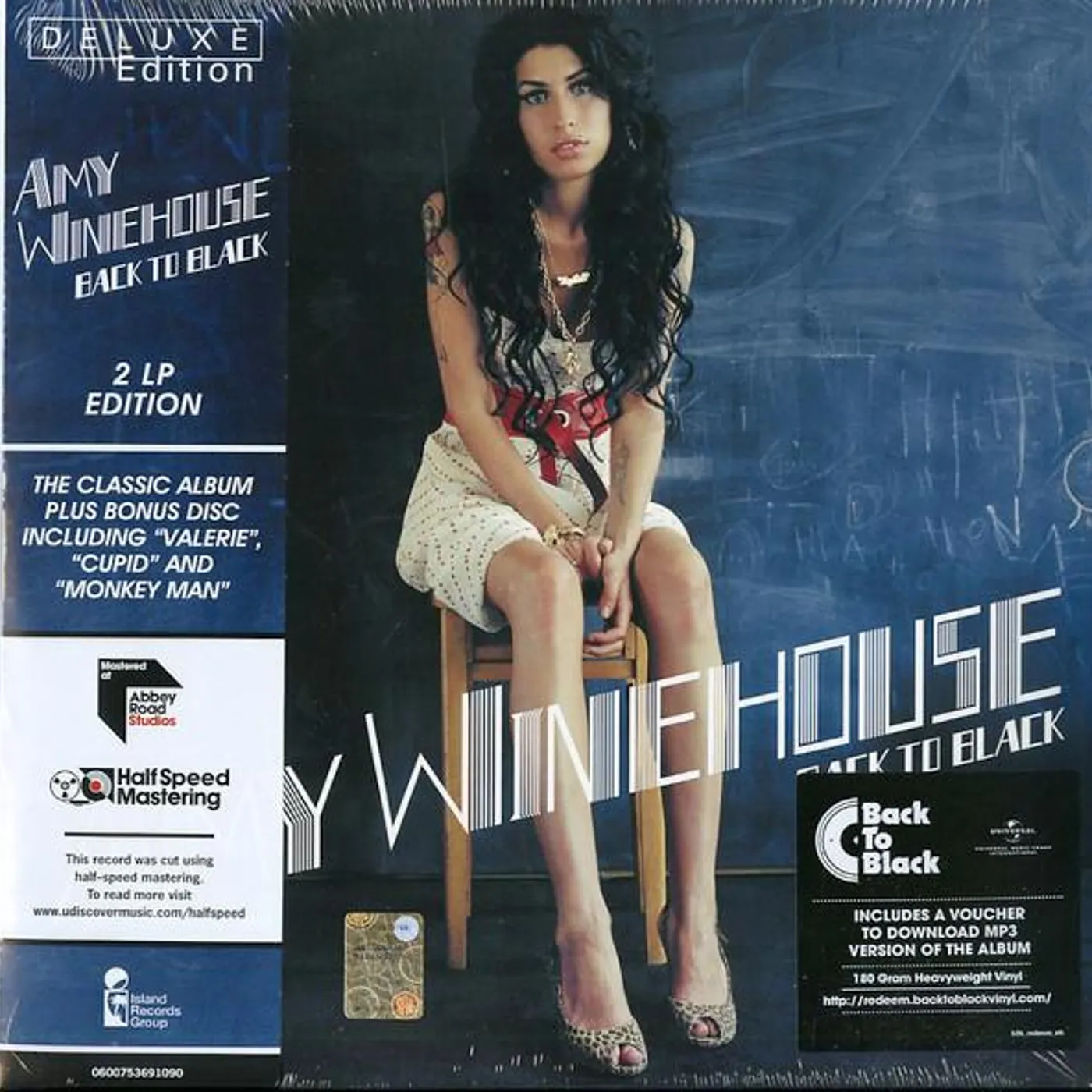 Amy Winehouse BACK TO BLACK (DELUXE EDITION) (180G/DL CARD/LIMITED) Vinyl Record