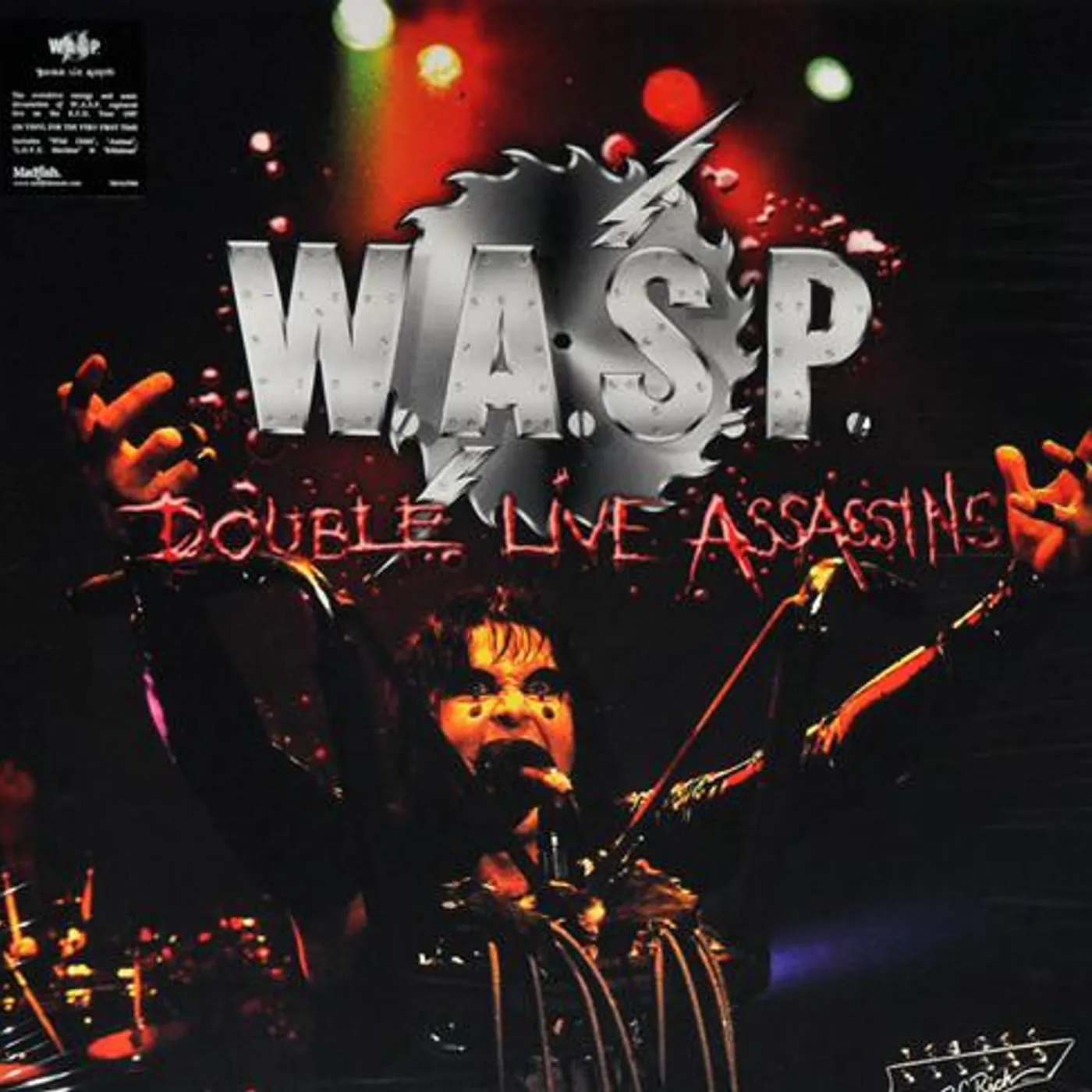 W.A.S.P. DOUBLE LIVE ASSASSINS Vinyl Record