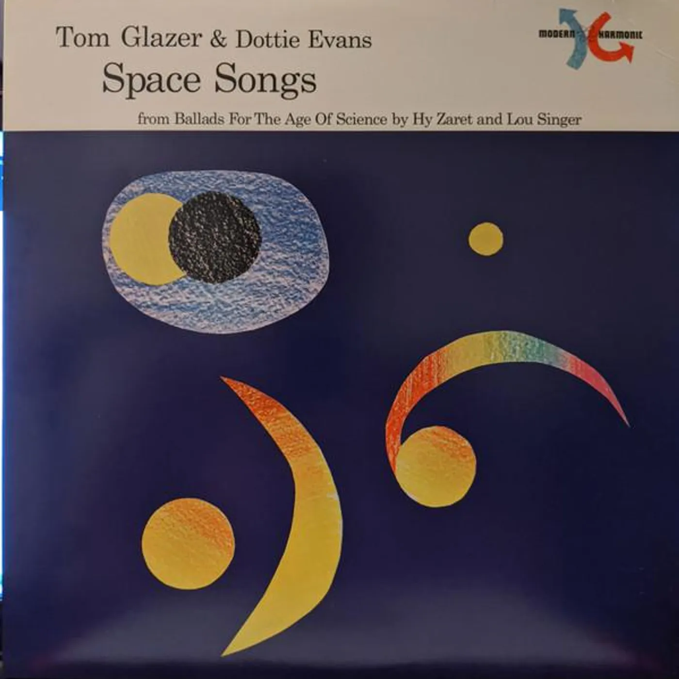 Tom Glazer / Dottie Evans SPACE SONGS Vinyl Record