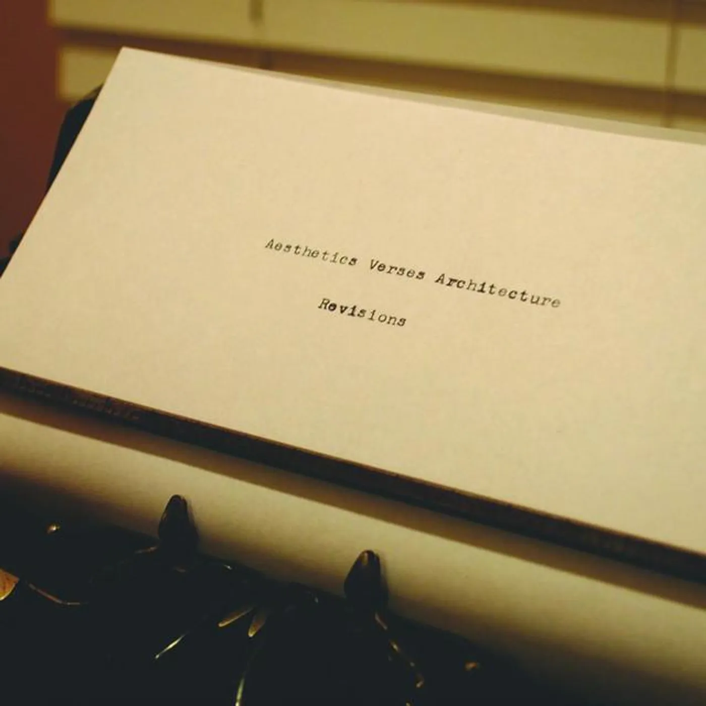 Aesthetics Versus Architecture