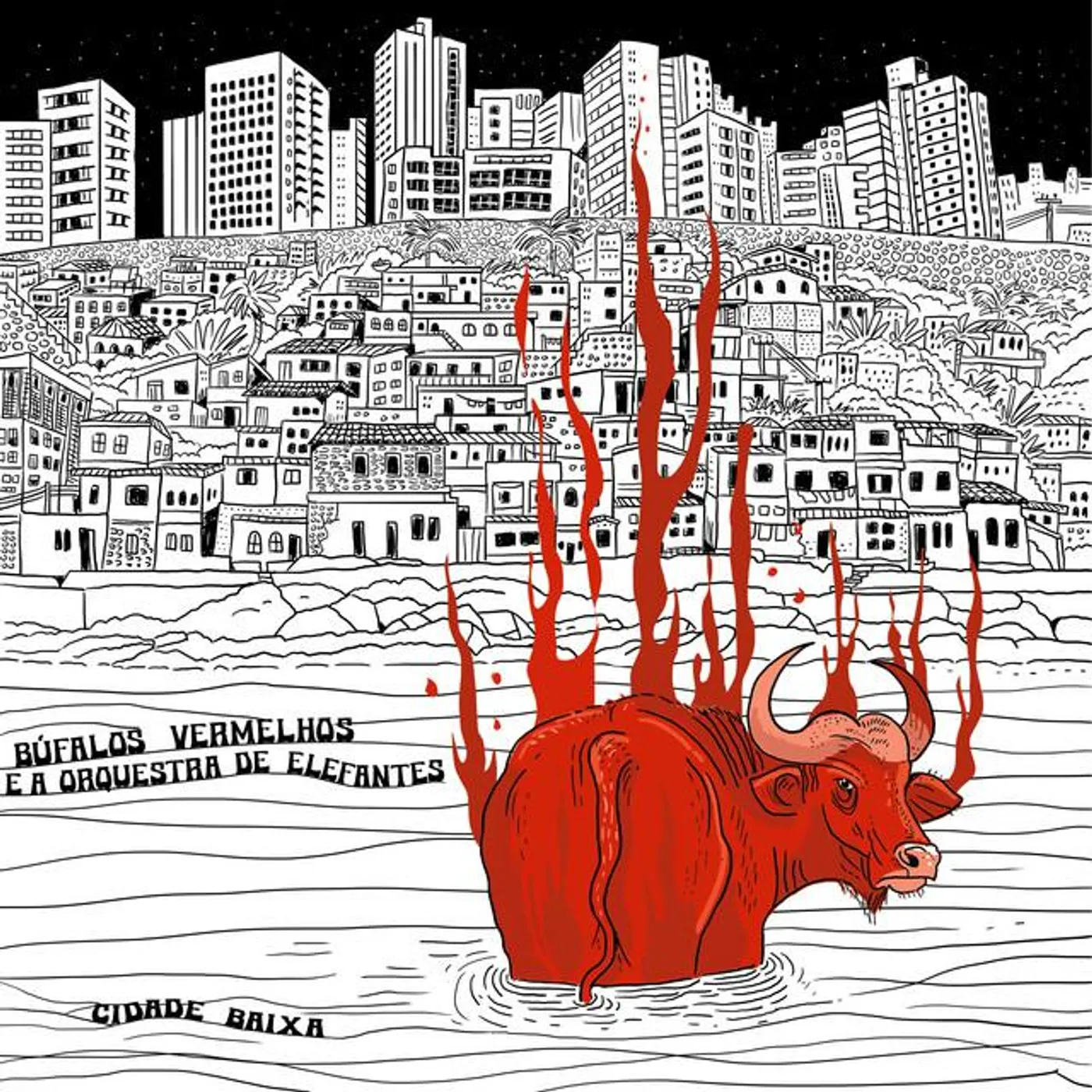 Búfalos Vermelhos E a Orquestra De Elefantes