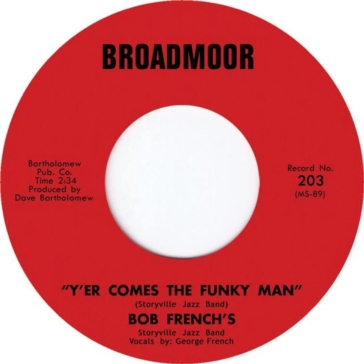 Bob Storyville Jazz Band Frenchs