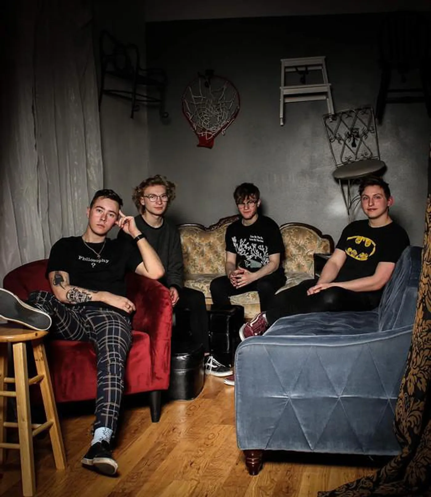 Kids Under Bleachers