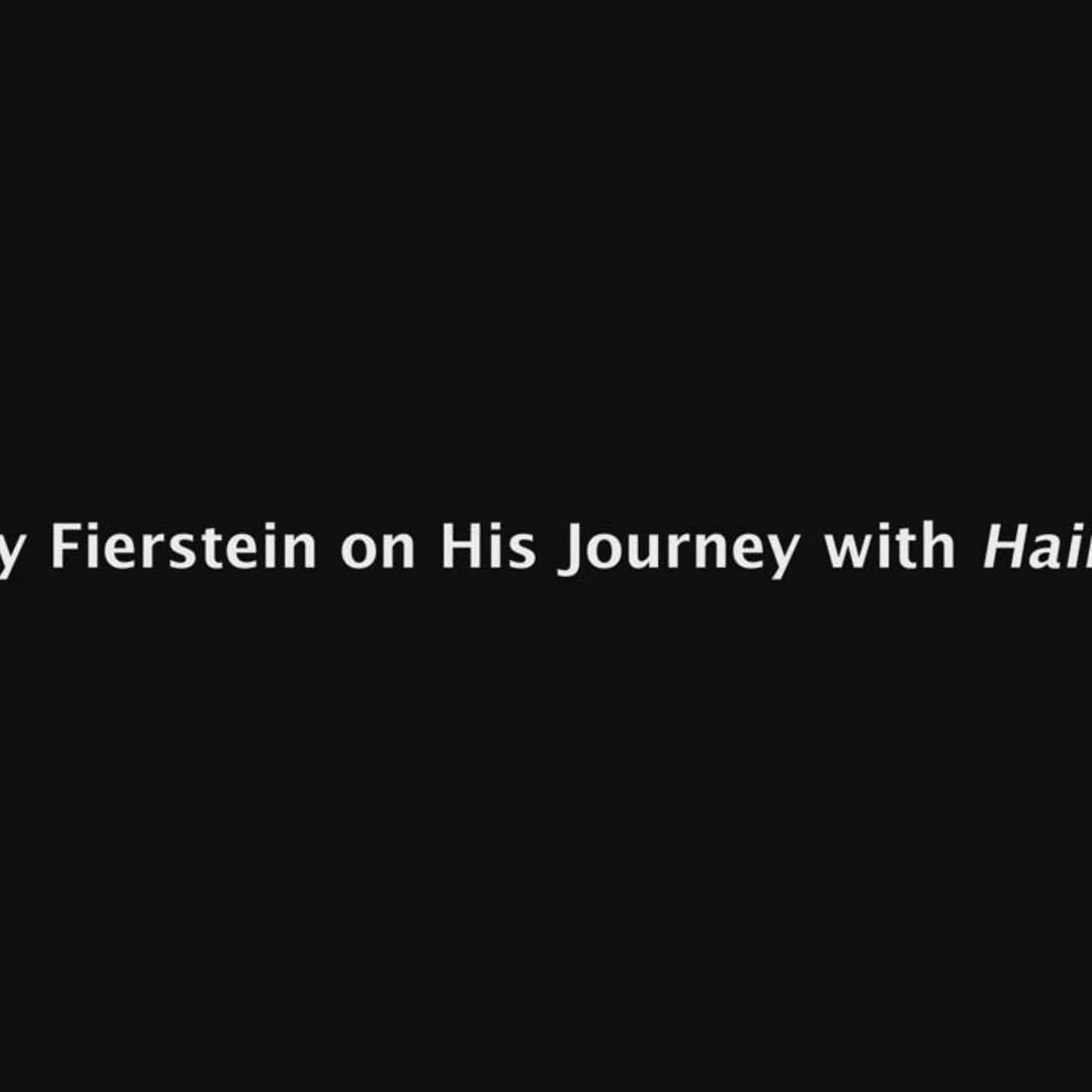 Harvey Fierstein Brand Page