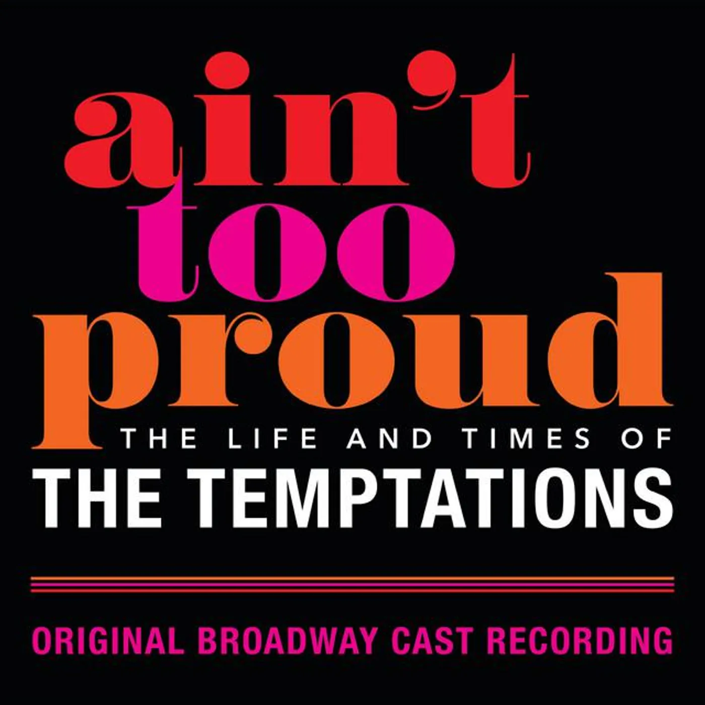 Original Broadway Cast Of Aint Too Proud Brand Page
