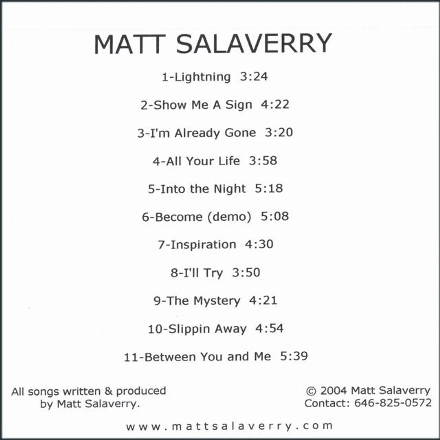 Matt Salaverry Brand Page