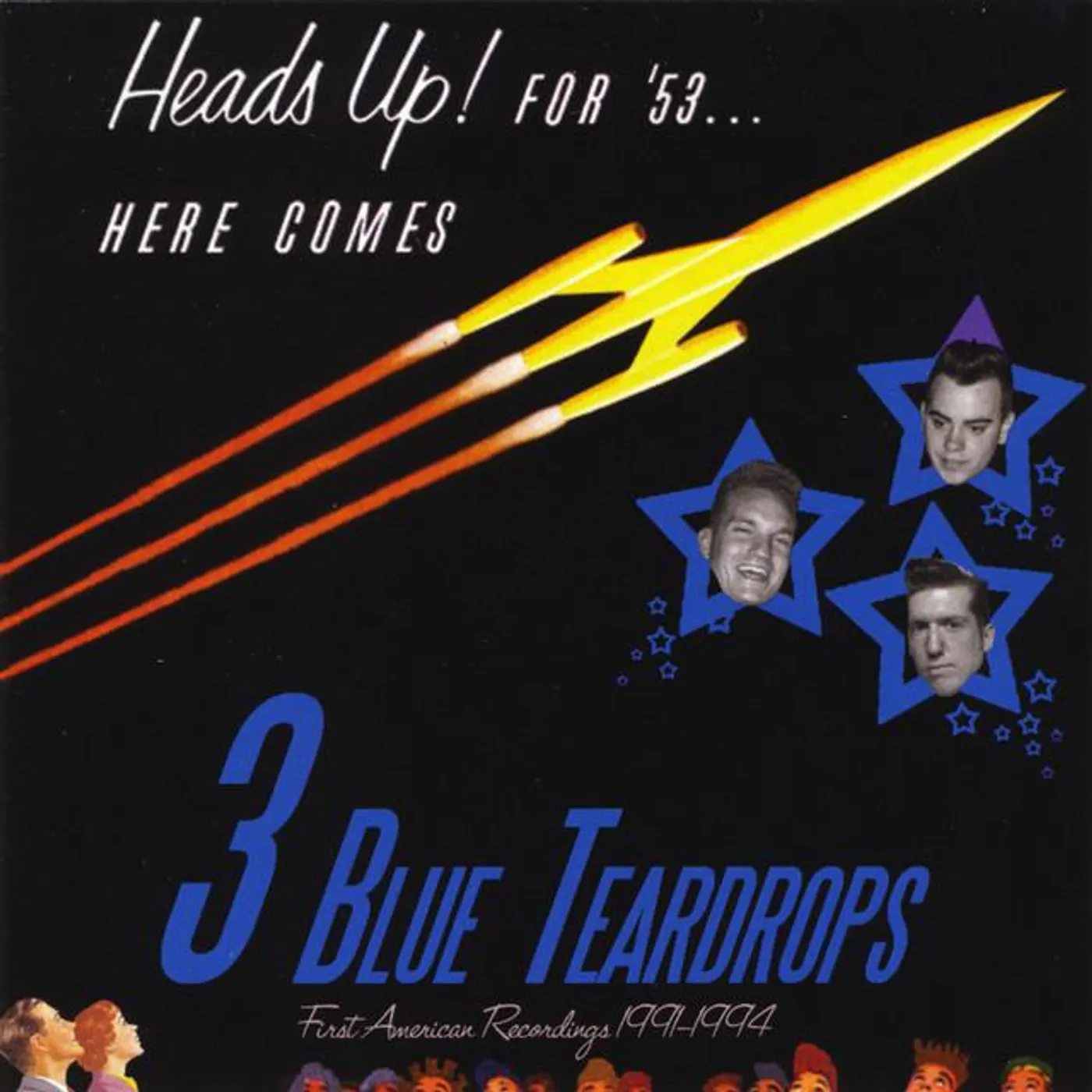 Three Blue Teardrops