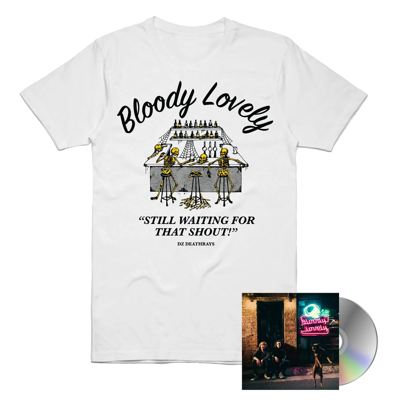 DZ Deathrays Bloody Lovely Tee + CD Bundle