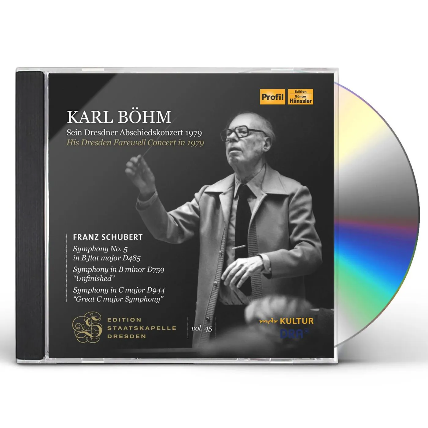 EDITION STAATSKAPELLE DRESDEN, VOL. 45 - SCHUBERT CD