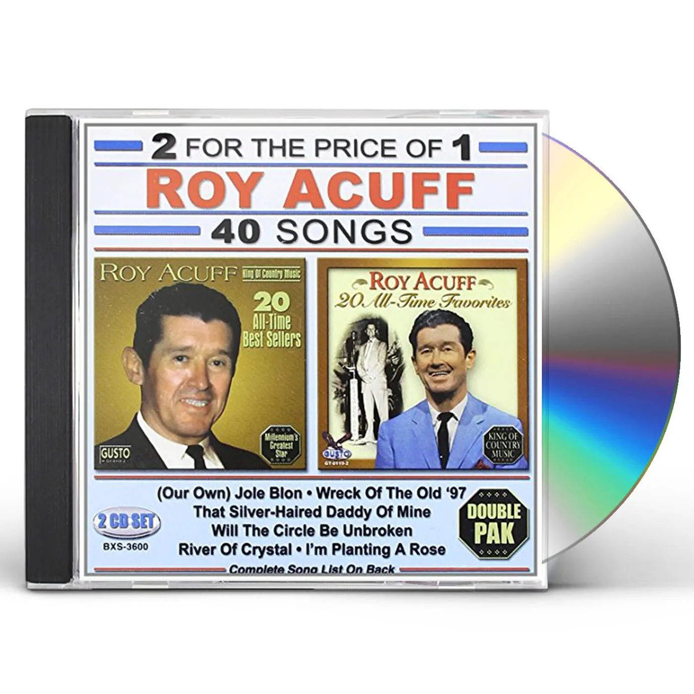 Roy Acuff 40 SONGS CD