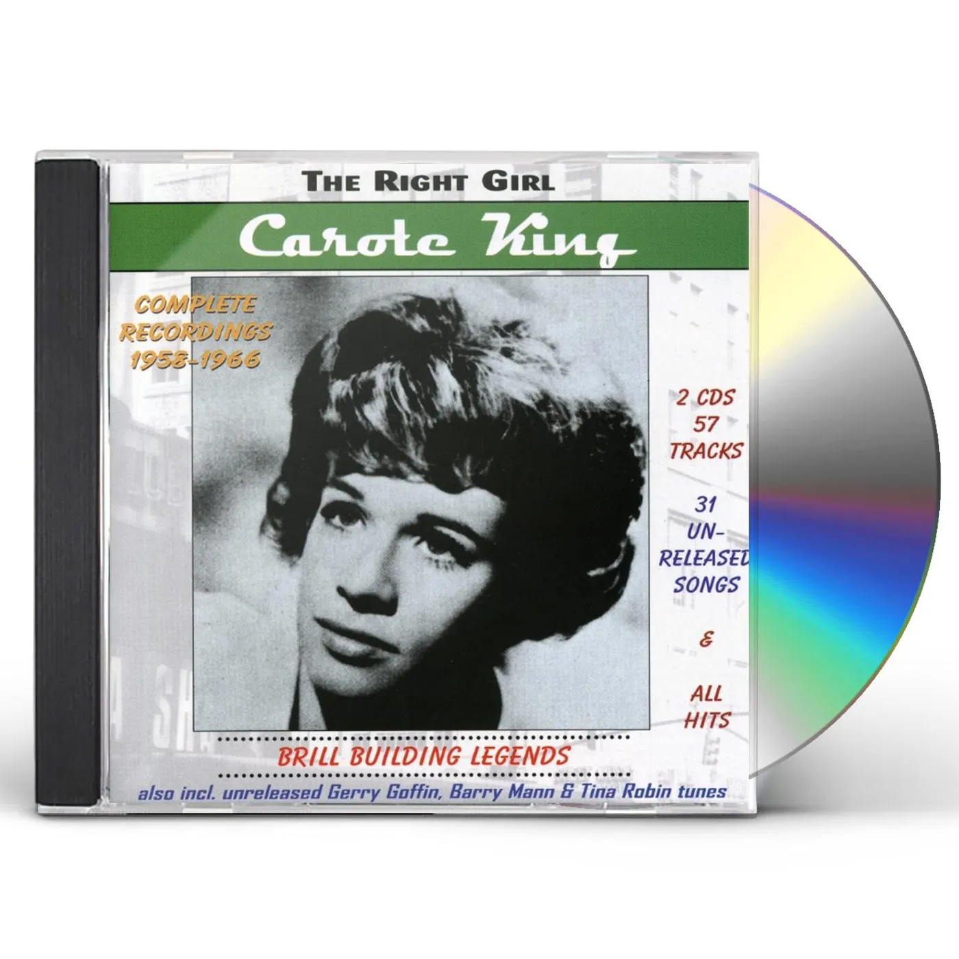 CAROLE KING - RIGHT GIRL / BRILL BUILDING LEGENDS CD