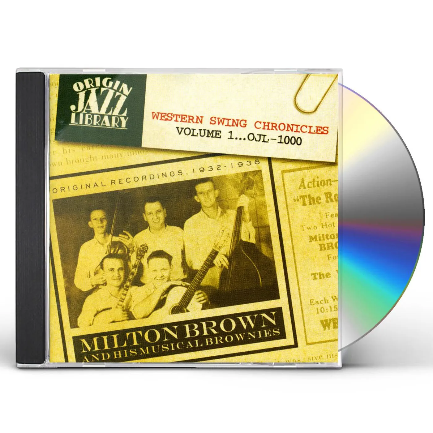 Milton Brown & His Musical Brownies WESTERN SWING CHRONICLES 1 CD