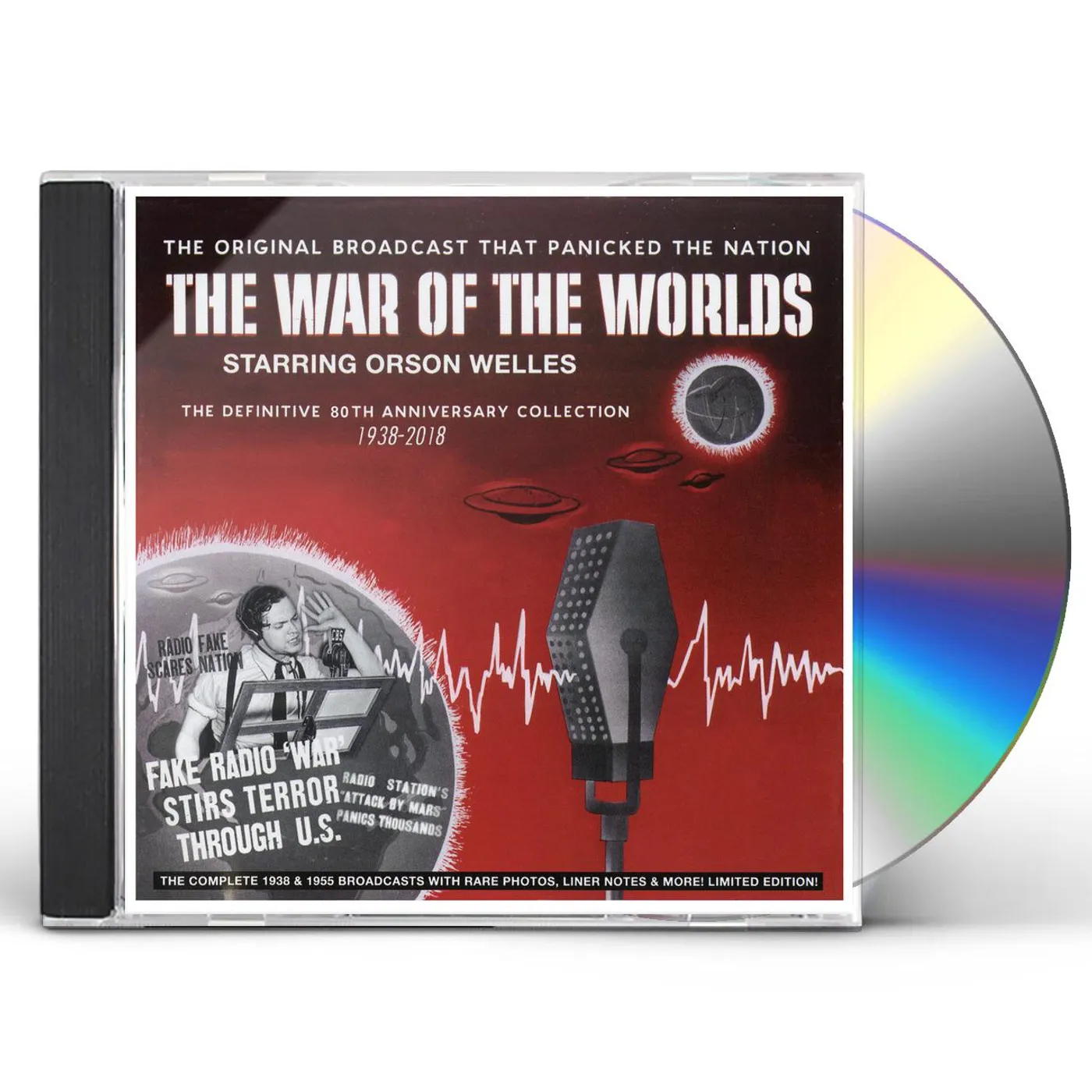 Orson Welles WAR OF THE WORLDS - DEFINITIVE 80TH 1938-2018 CD