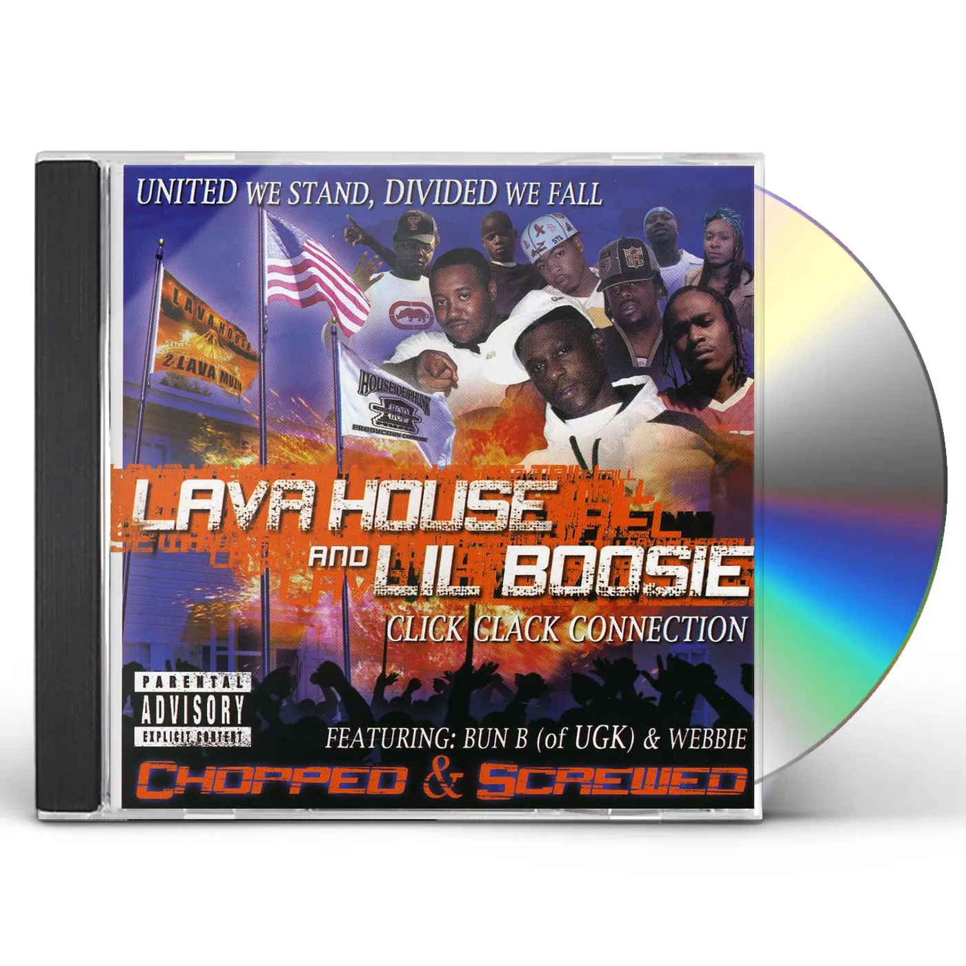 Lava House & Lil Boosie UNITED WE STAND DIVIDED WE FALL (CHOPPED & SCREWED CD