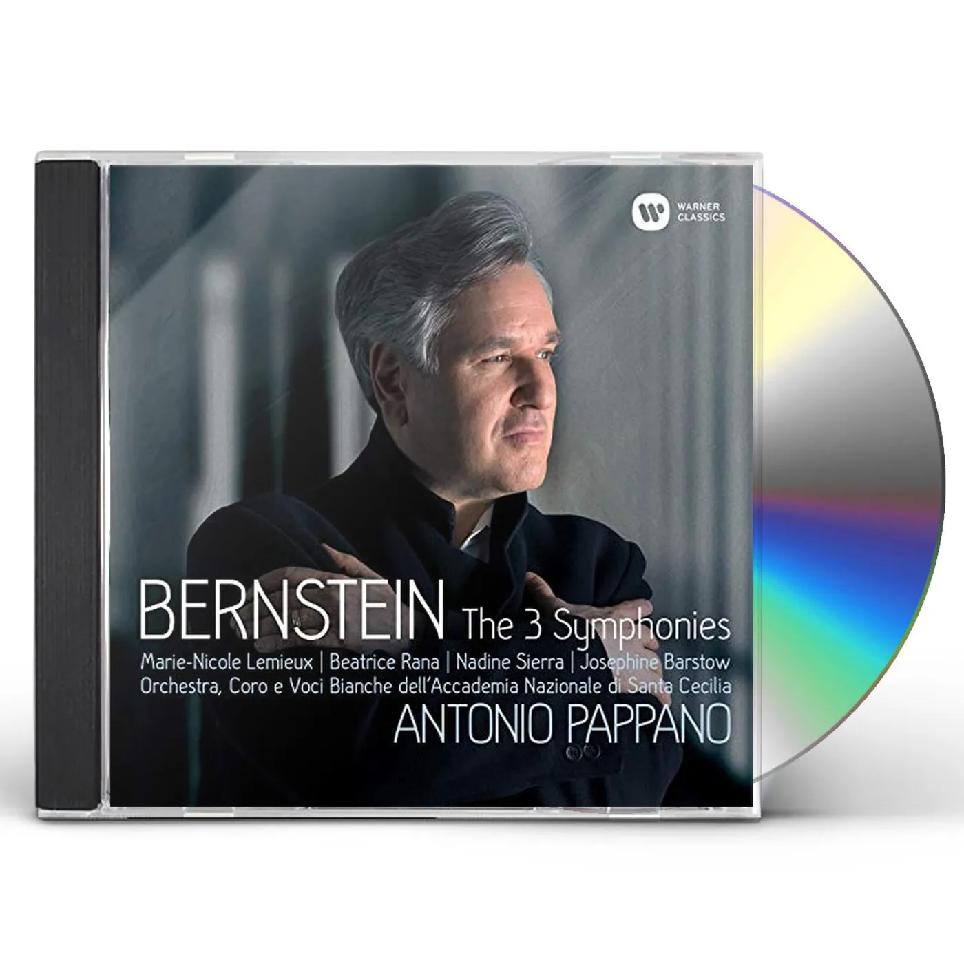 Antonio Pappano BERNSTEIN: SYMPHONIES NOS. 1 - 3 PRELUDE FUGUE CD