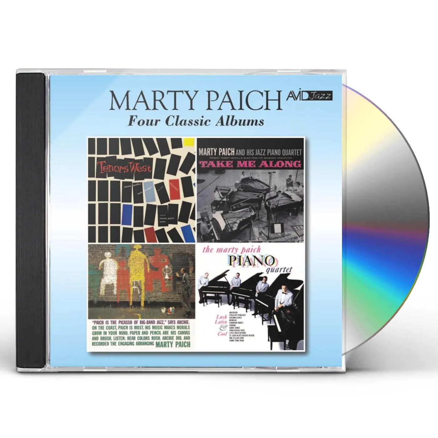 Marty Paich TENORS WEST / TAKE ME ALONG / PICASSO OF BIG BAND CD