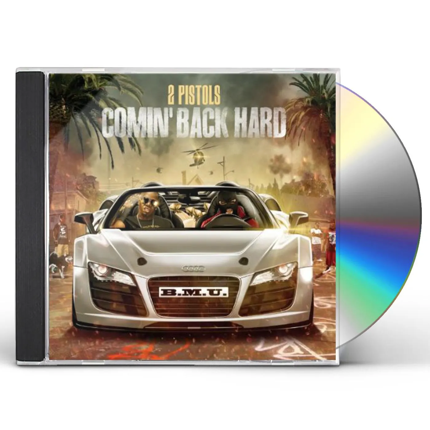 2 Pistols COMIN BACK HARD CD