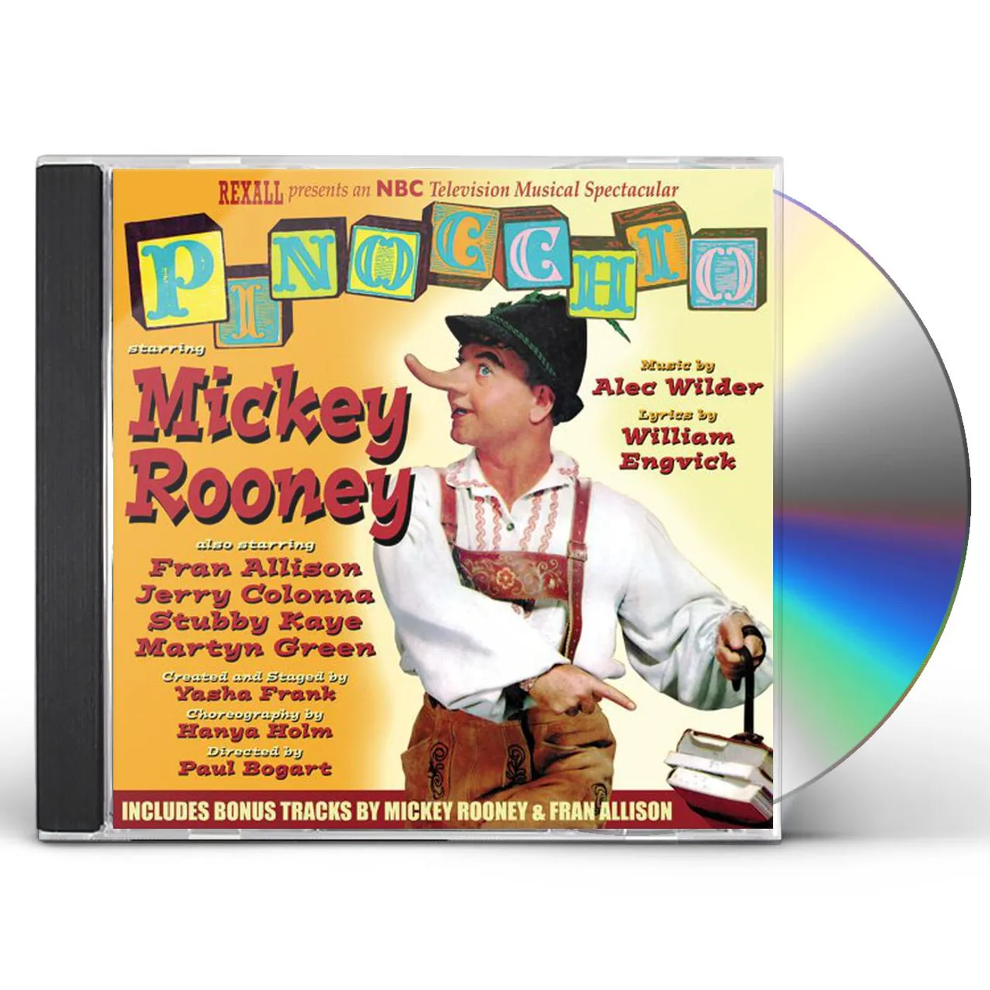 Mickey Rooney PINOCCHIO - TV Original Soundtrack CD