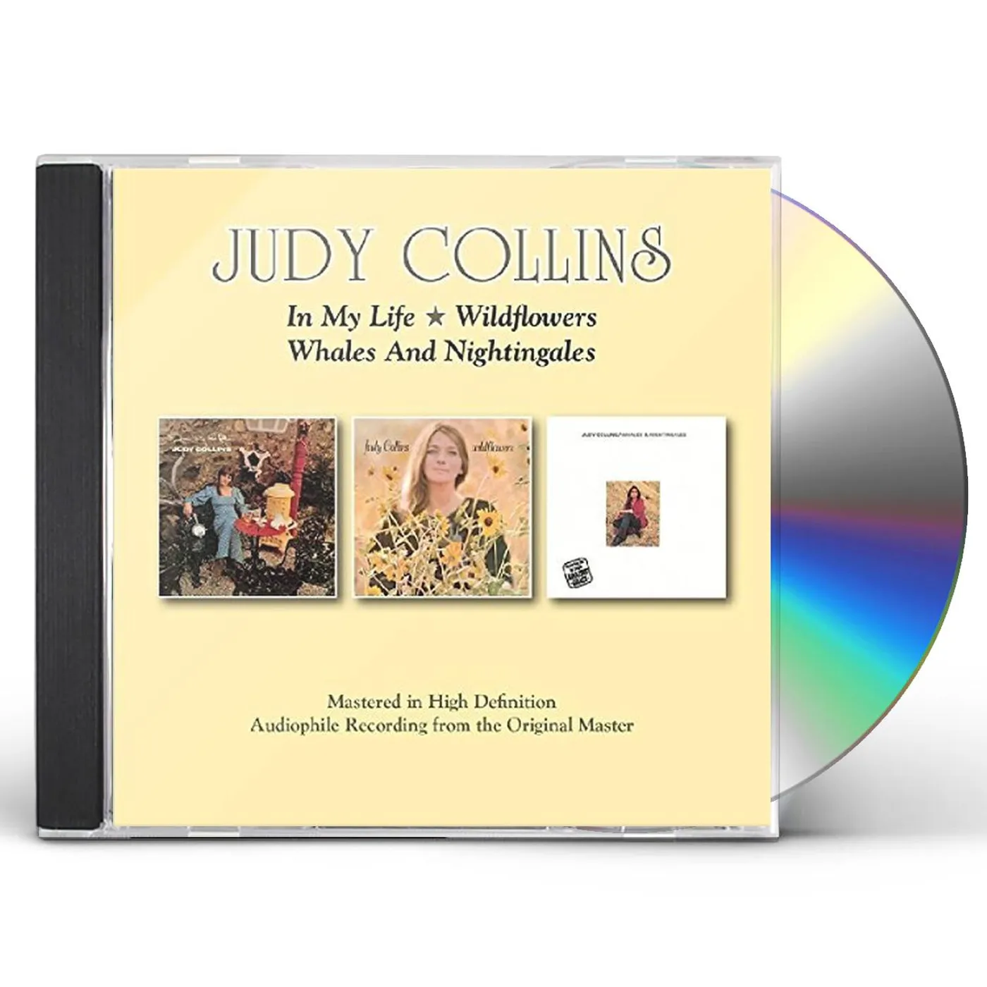 Judy Collins IN MY LIFE/WILDFLOWERS/WHALES & NIGHTINGALES CD