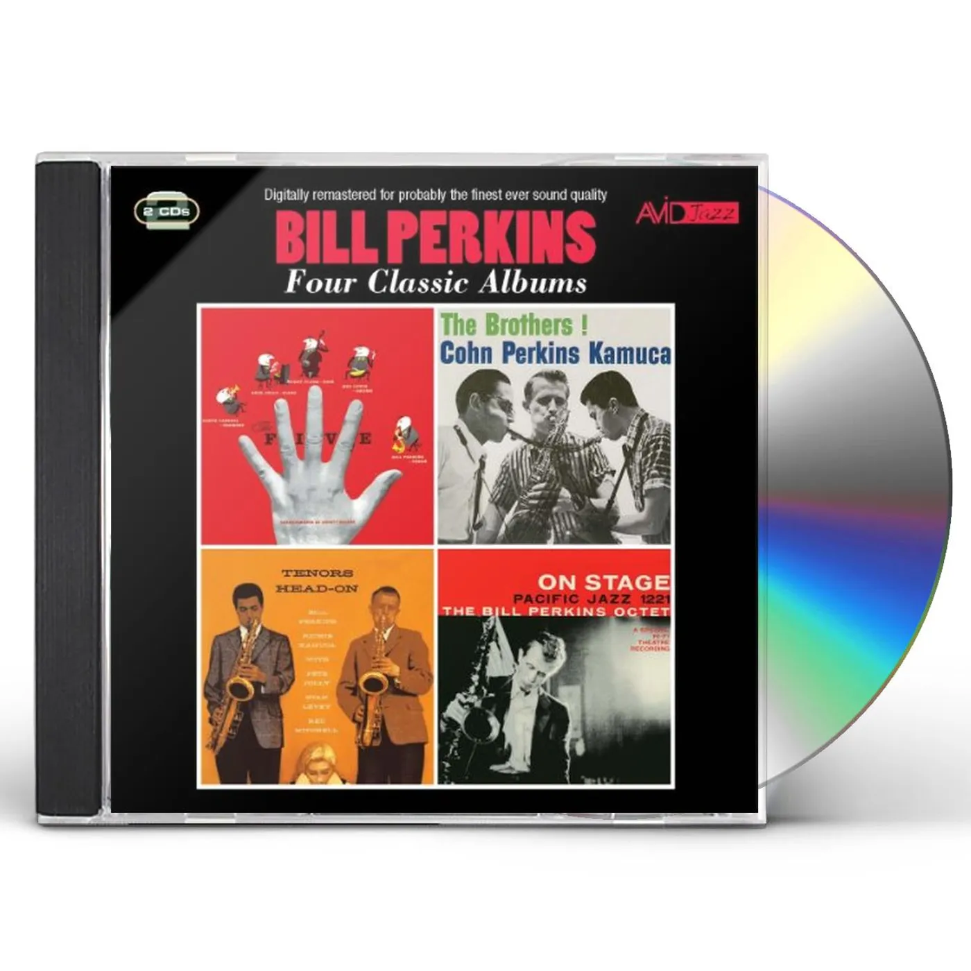 Bill Perkins FIVE / BROTHERS / TENORS HEAD-ON / ON STAGE CD