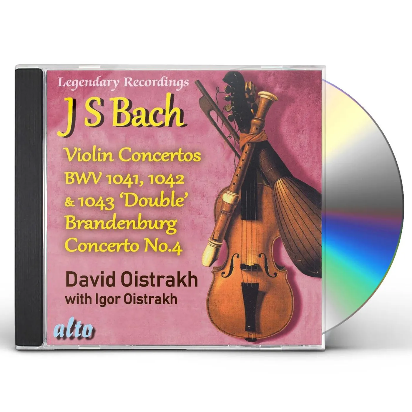 David Oistrakh BACH VIOLIN CONS 1 2 3 PLUS BRANDENBURG CON NO.4 CD
