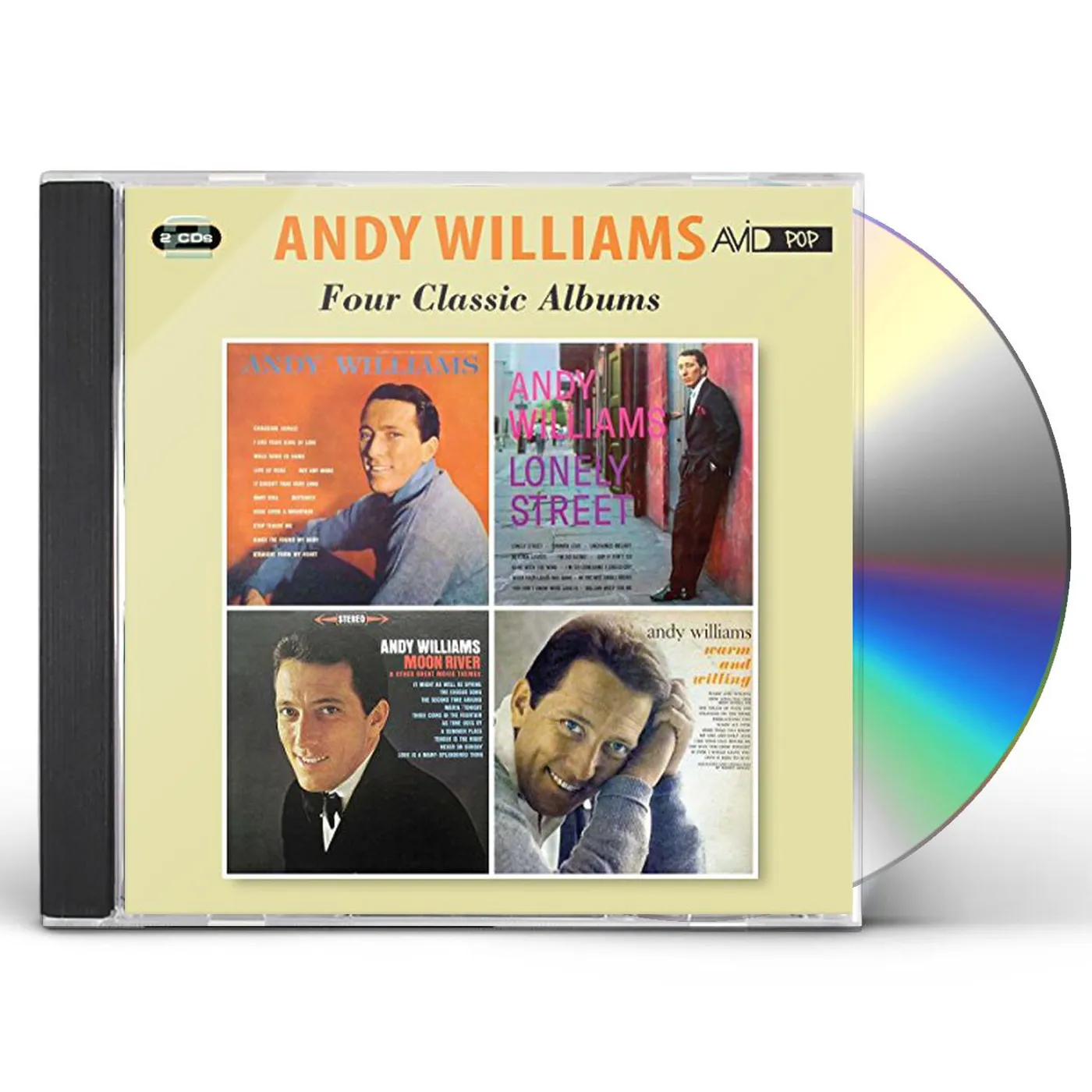 ANDY WILLIAMS / LONLEY STREET / MOON RIVER CD
