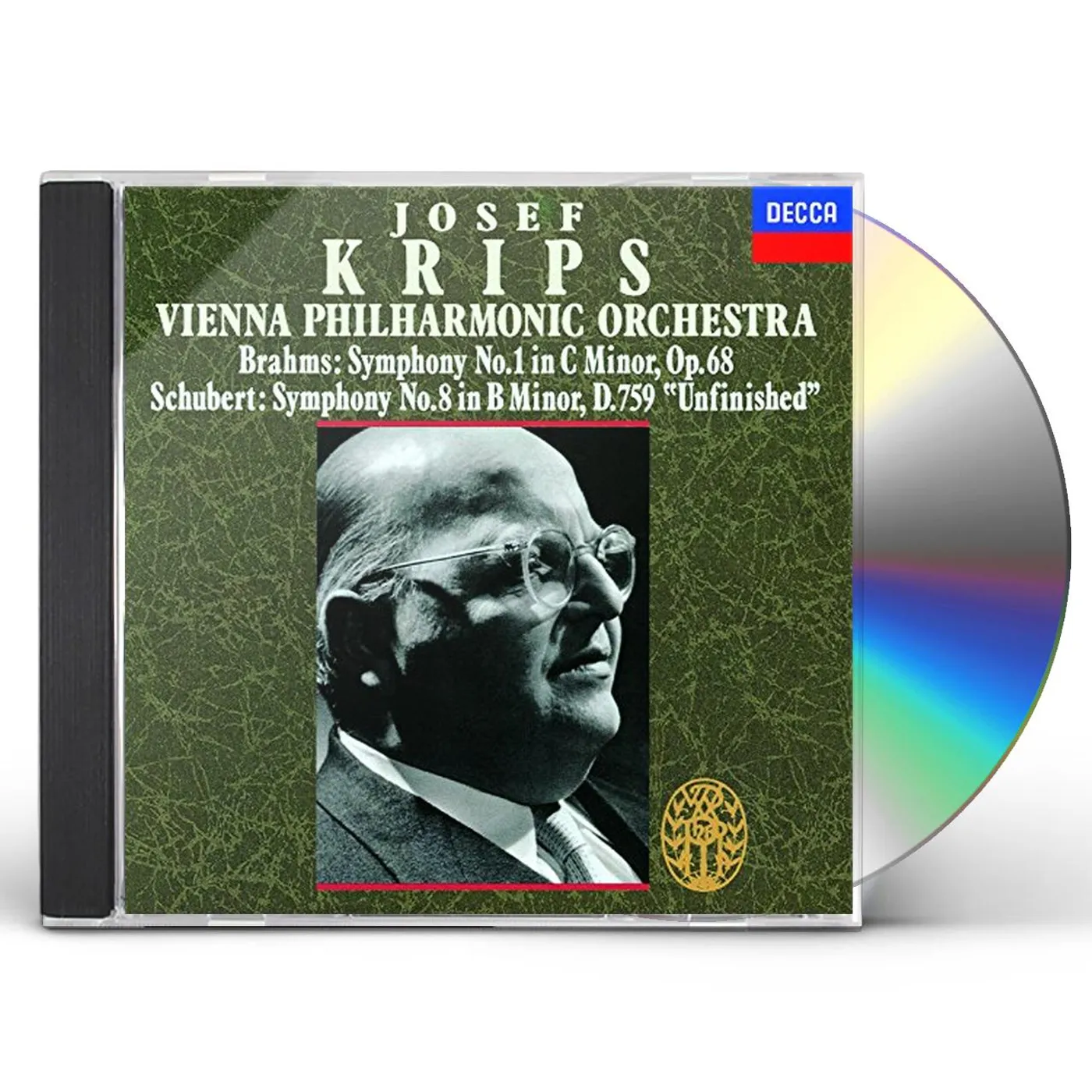 Krips BRAHMS: SYM.1/SCHUBERT: SYM.8 CD