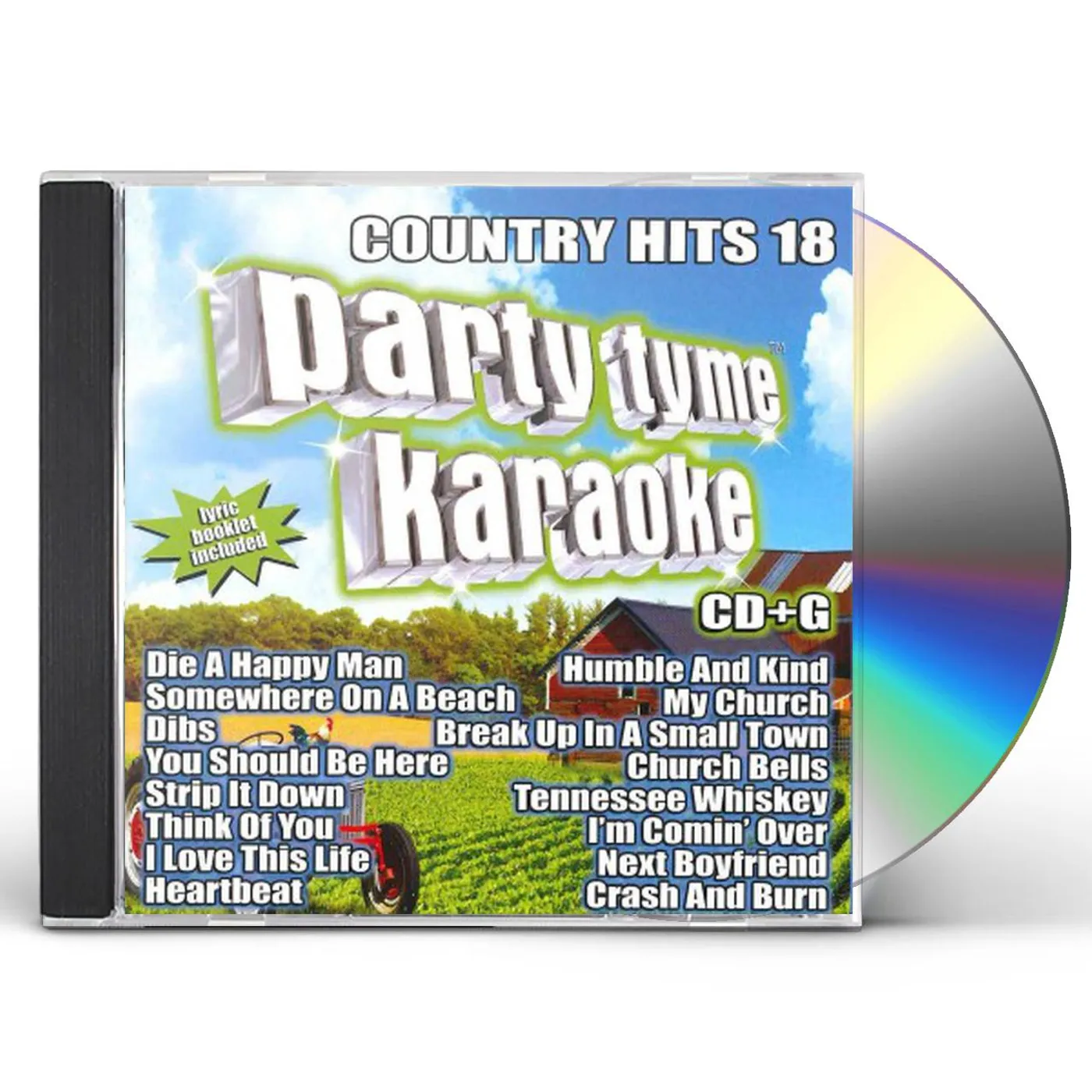 Party Tyme Karaoke - Country Hits 18 (16-song CD+G) CD