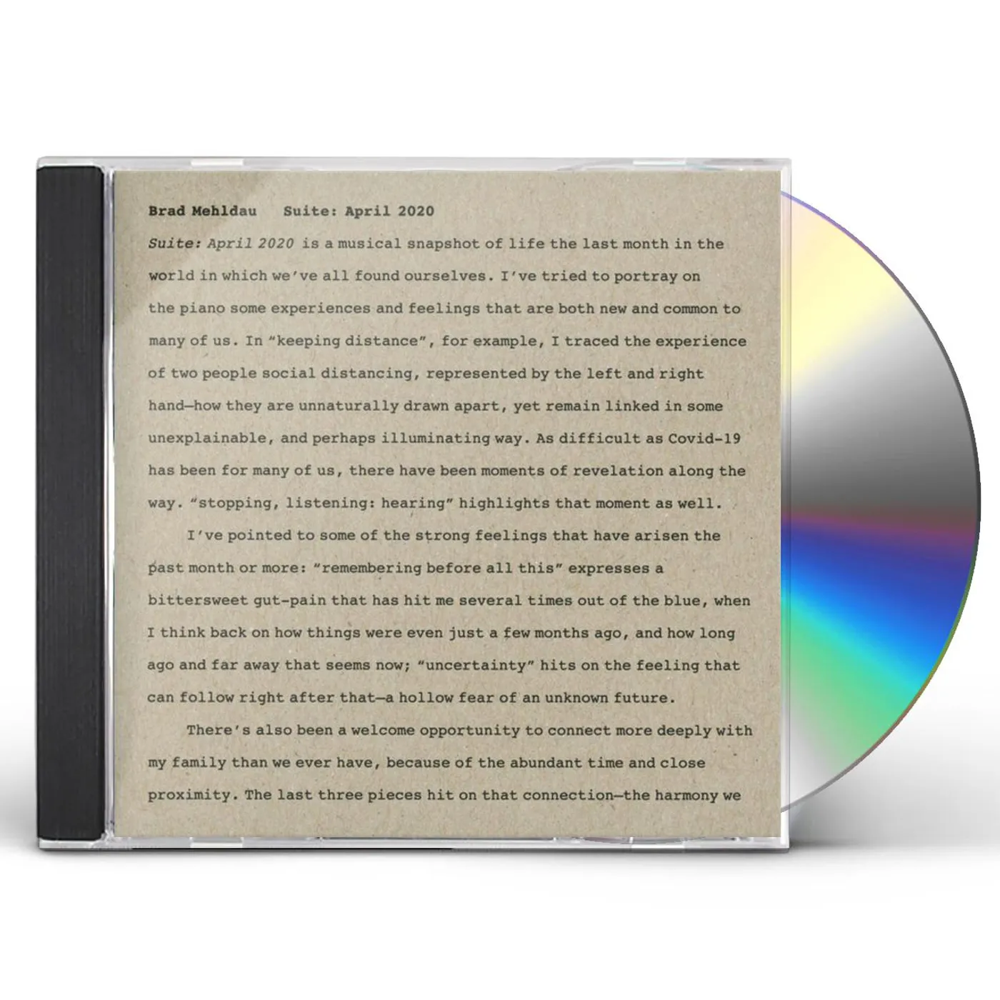 Brad Mehldau SUITE: APRIL 2020 CD