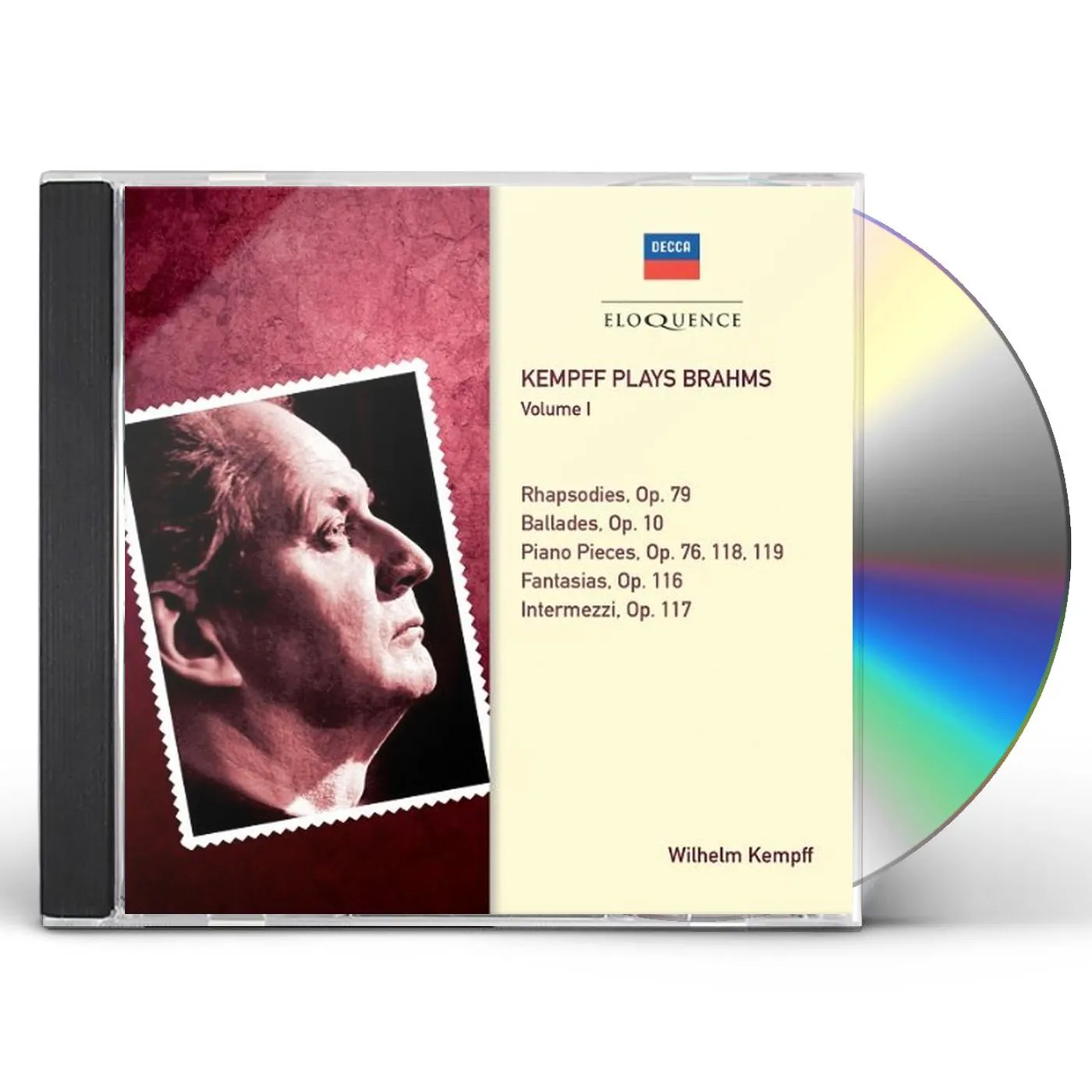 Wilhelm Kempff KEMPFF PLAYS BRAHMS 1 CD
