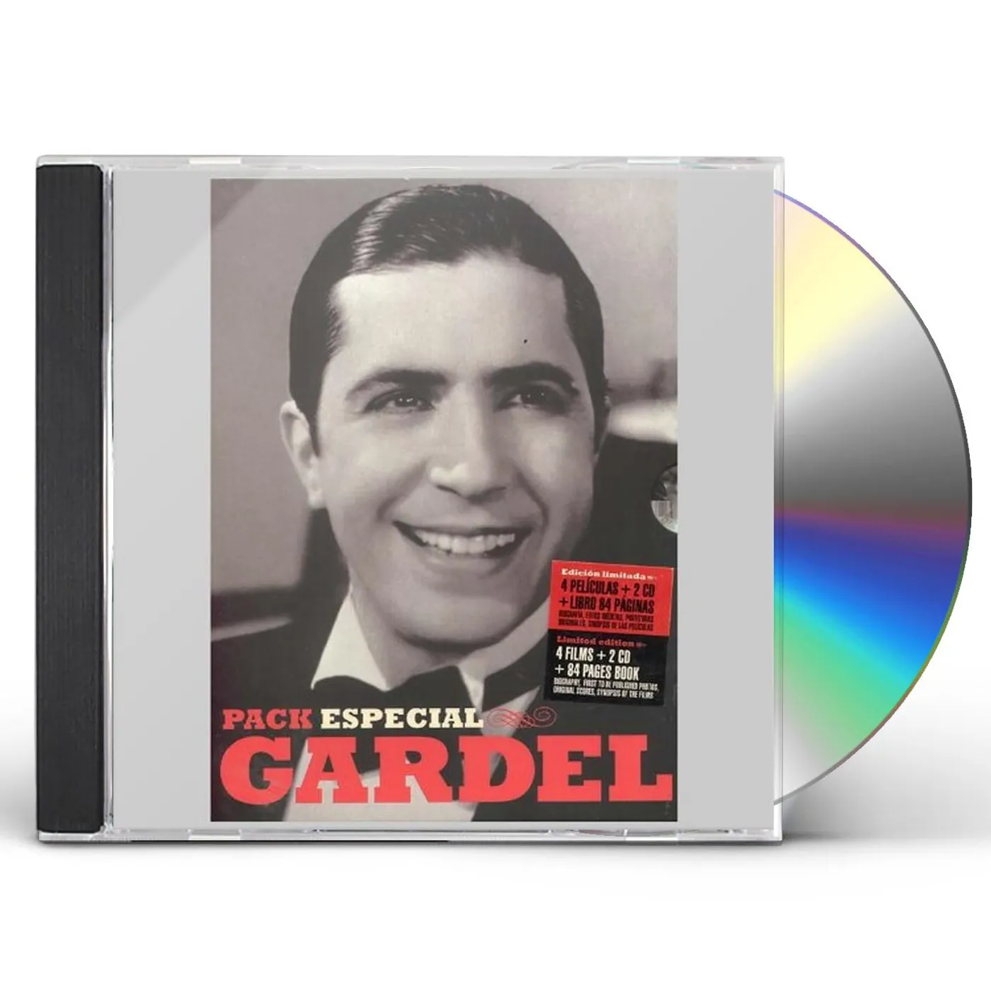 CARLOS GARDEL PACK DELUXE 4DVD+2CD+LIBRO CD