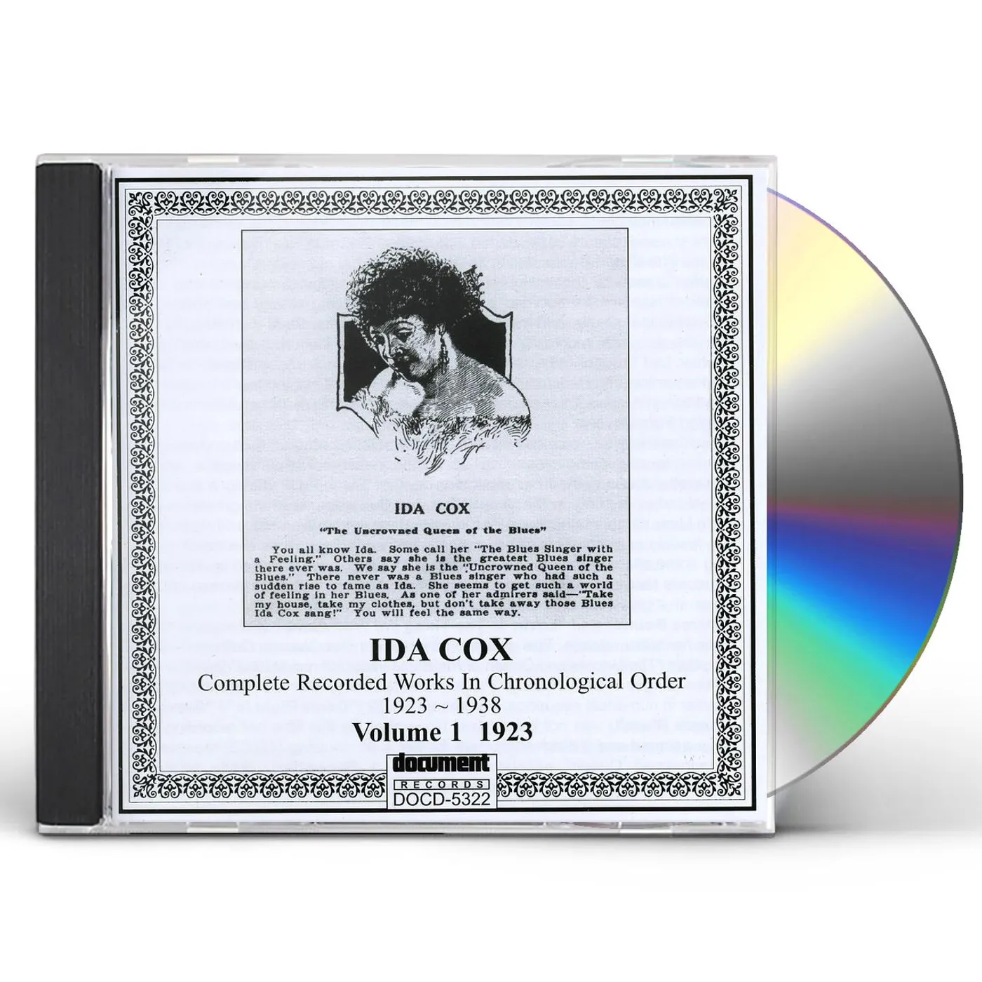 Ida Cox COMPLETE RECORDED WORKS 1 (1923) CD