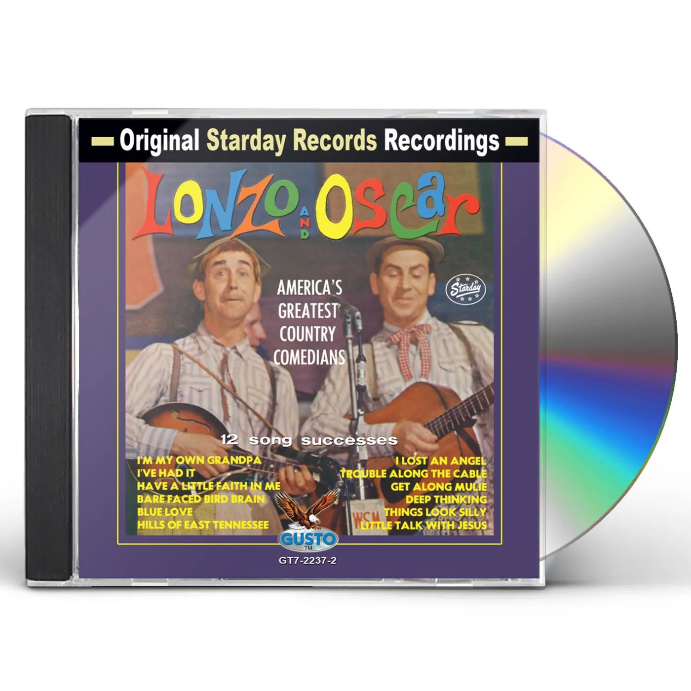 Lonzo & Oscar AMERICA'S GREATEST COUNTRY COMEDIANS CD