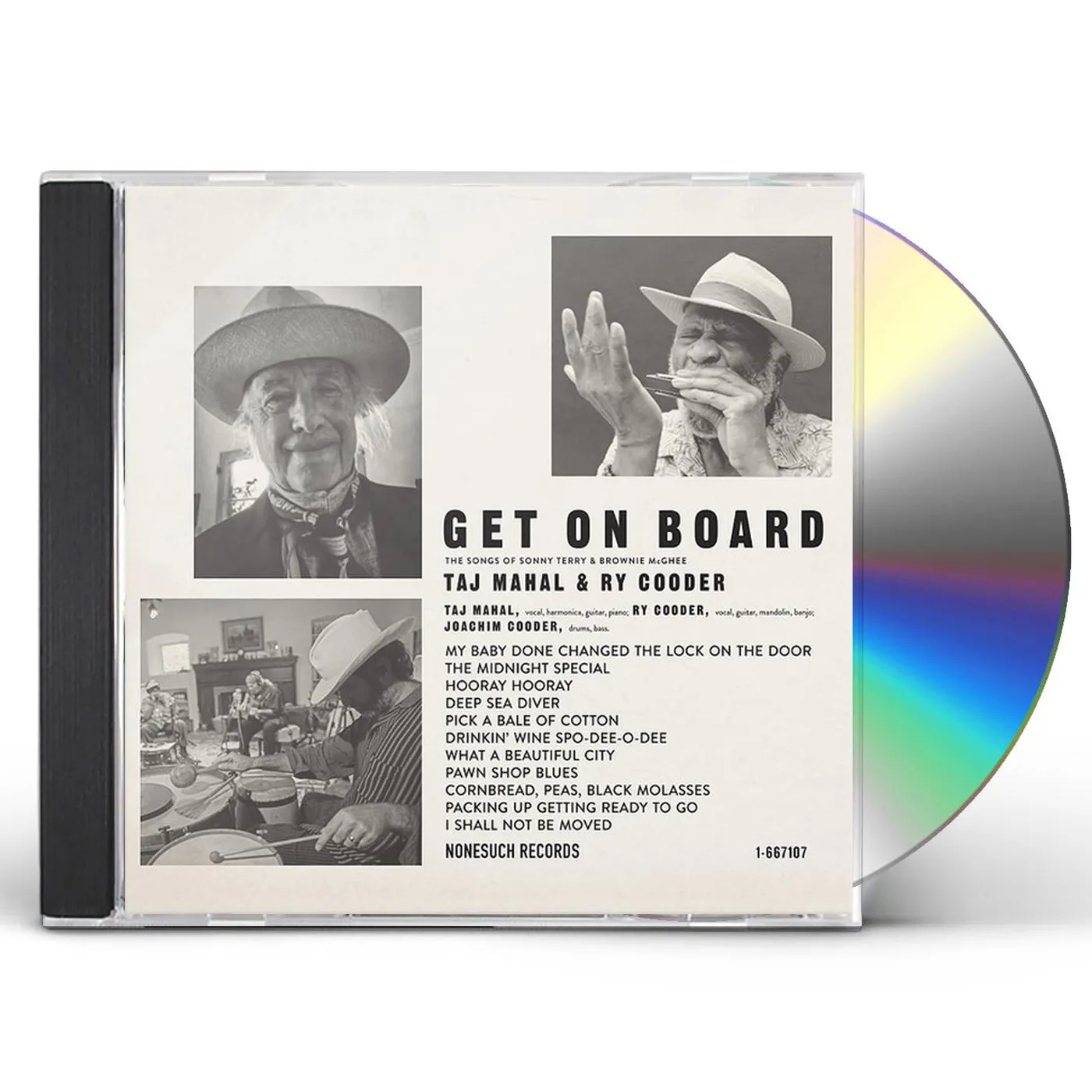 Taj Mahal & Ry Cooder GET ON BOARD CD