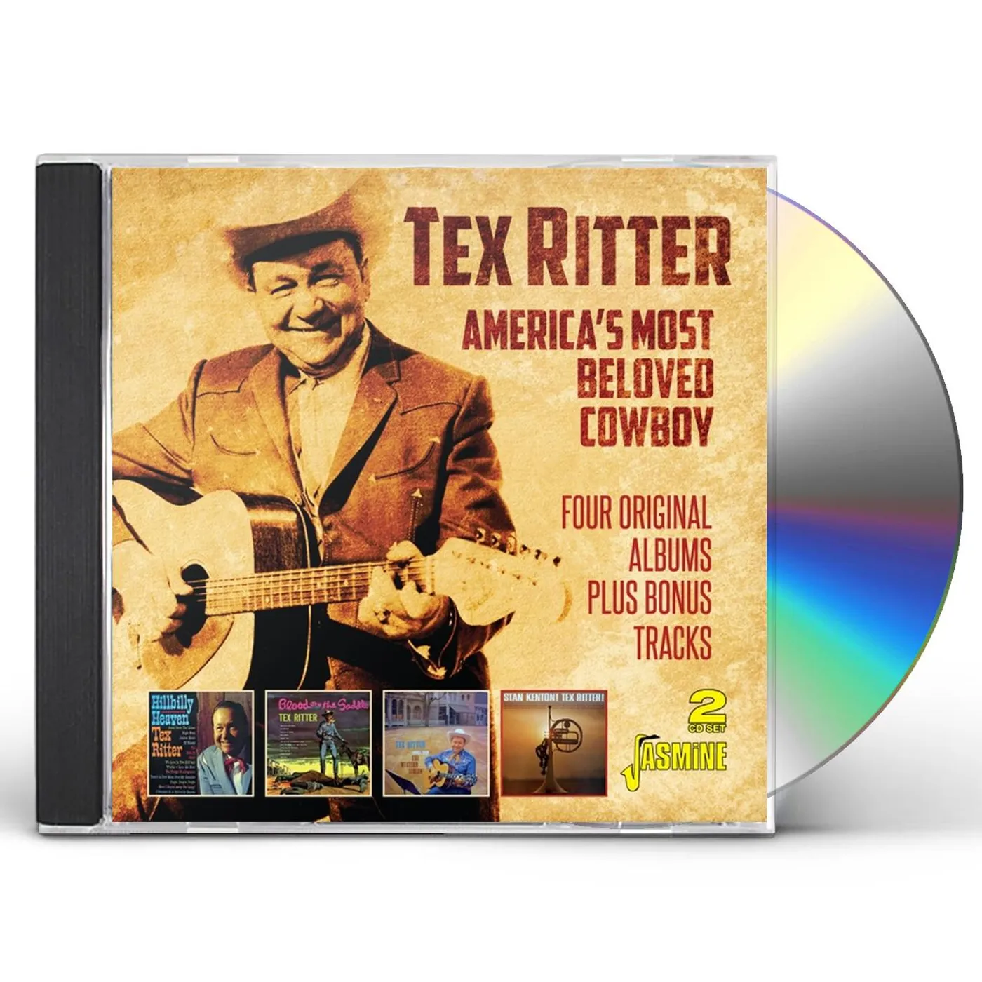 Tex Ritter AMERICA'S MOST BELOVED COWBOY: 4 ORIGINAL ALBUMS CD