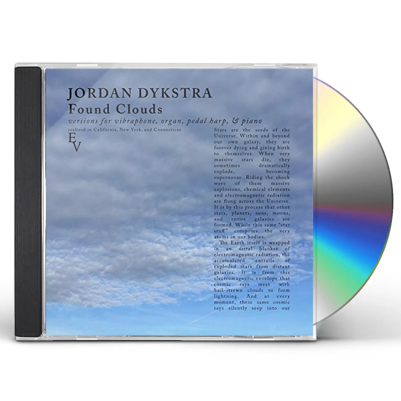 Jordan Dykstra FOUND CLOUDS CD