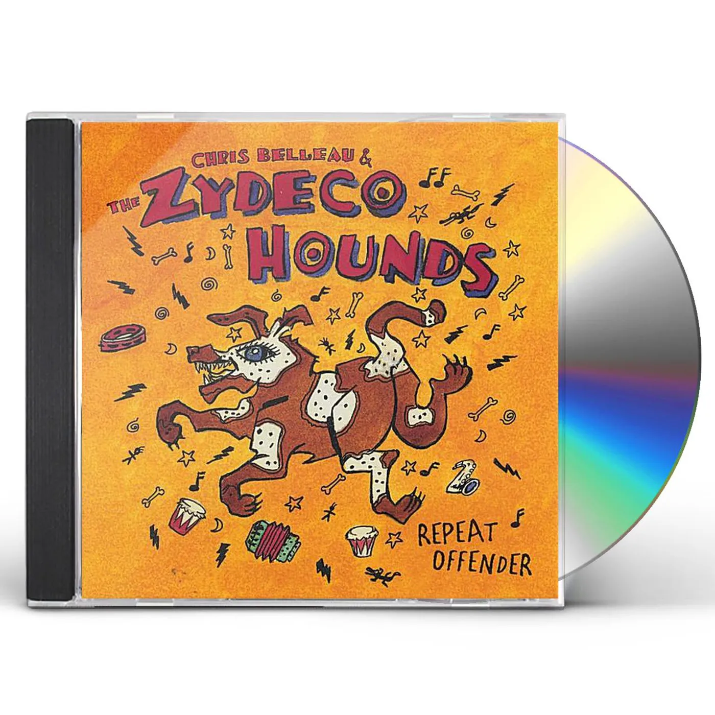 Chris Belleau & the Zydeco Hounds REPEAT OFFENDER CD