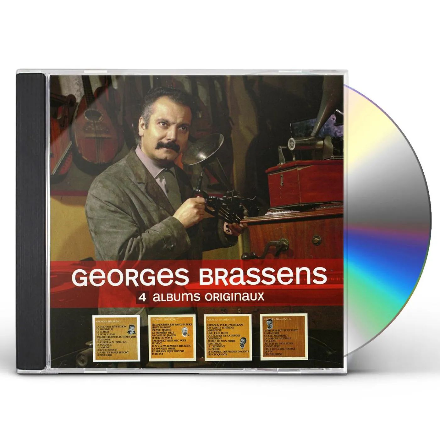 Georges Brassens 4 ORIGINAL ALBUMS CD