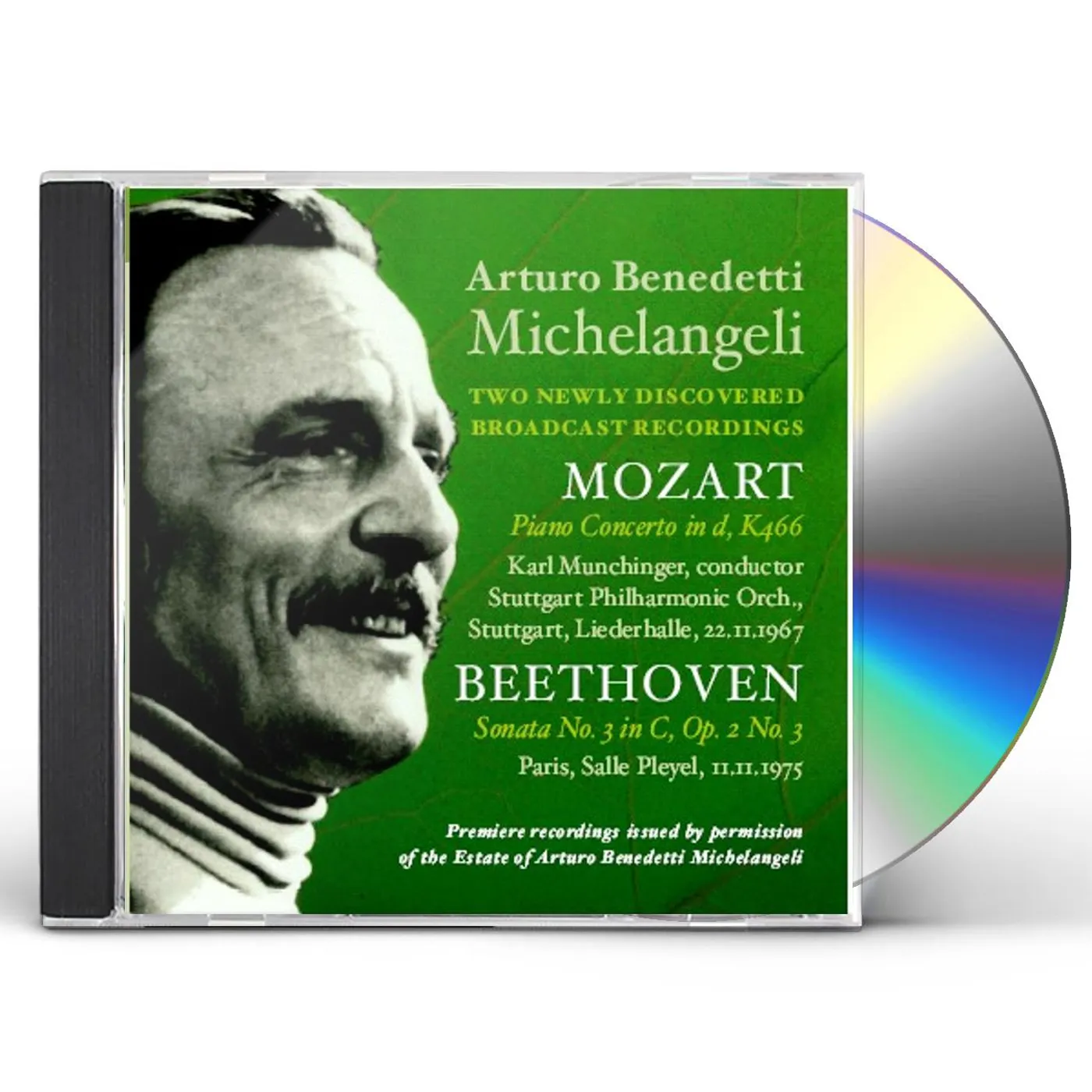 Arturo Benedetti Michelangeli 2 NEWLY DISCOVERED BROADCAST RECORDINGS CD
