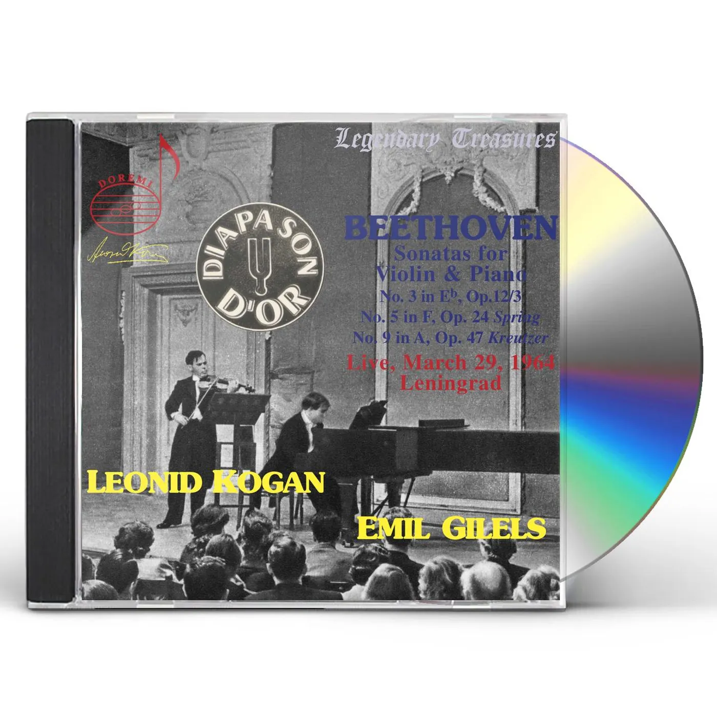 Emil Gilels VIOLIN SONATAS 3 5 & 9 CD