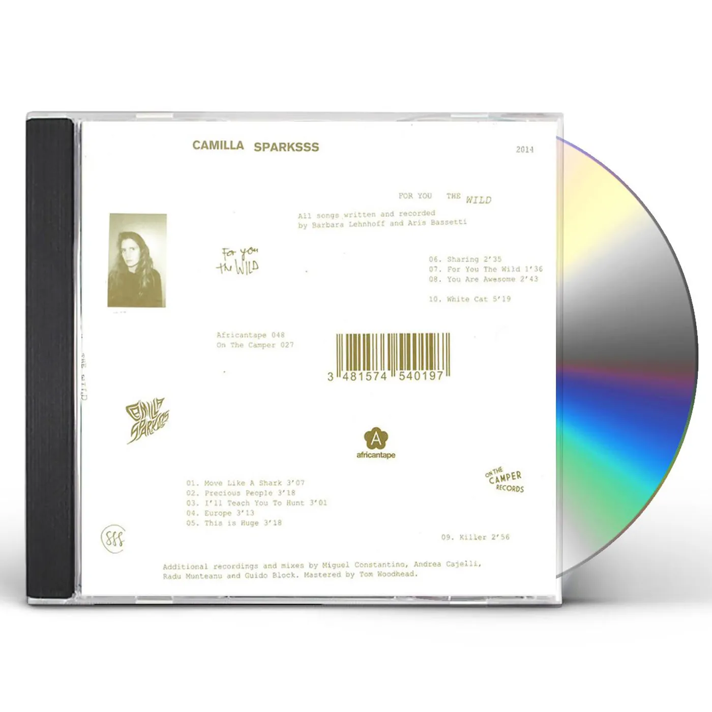 Camilla Sparksss FOR YOU THE WILD CD