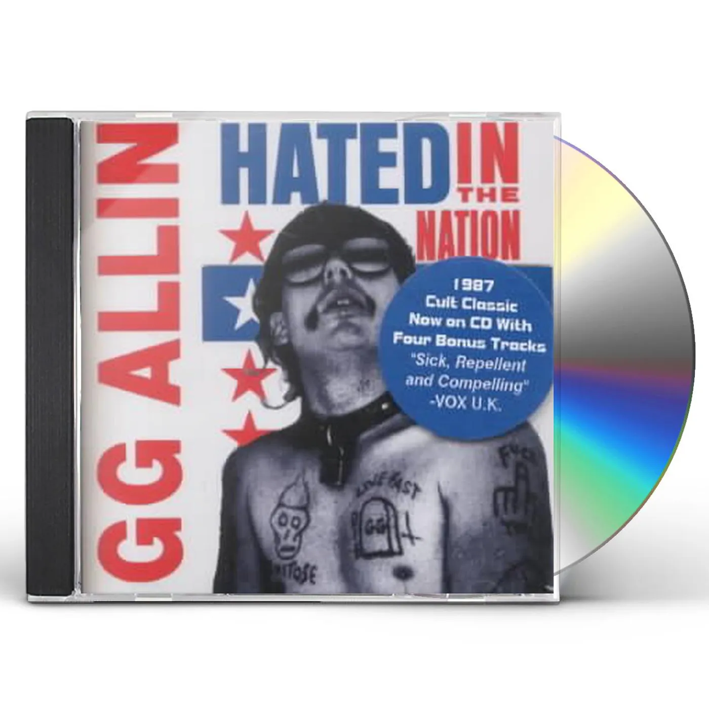 GG Allin HATED IN THE NATION CD
