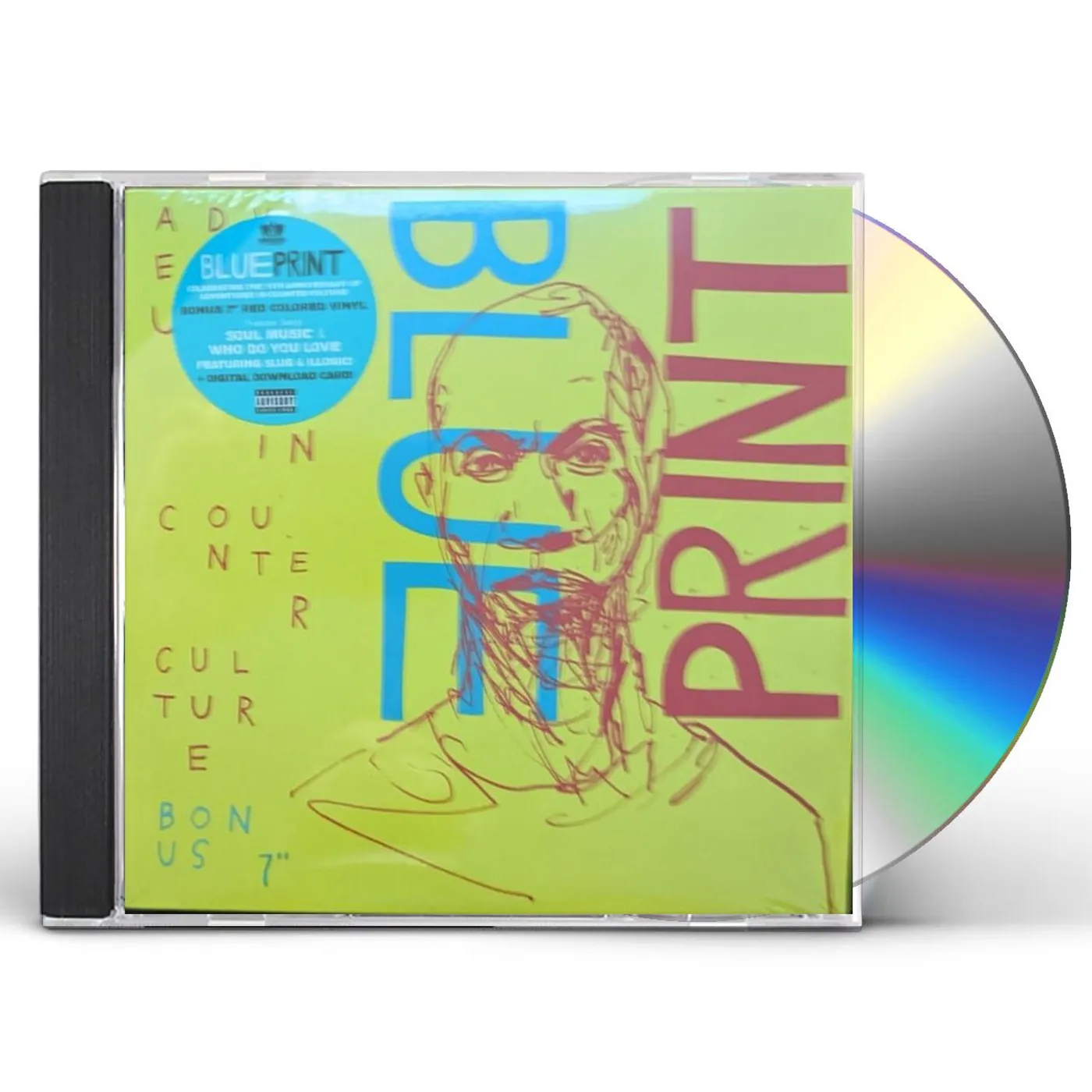 Blueprint ADVENTURES IN COUNTER CULTURE (BONUS 7 VINYL) Vinyl Record