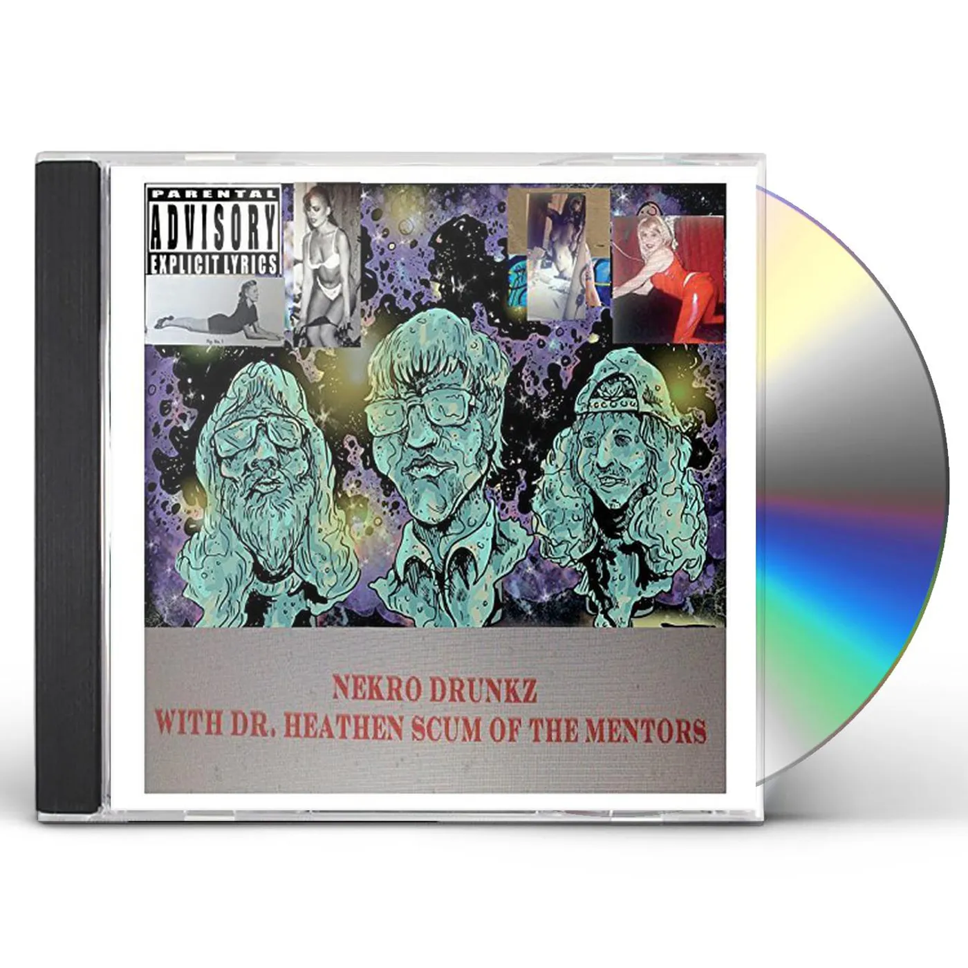 NEKRO DRUNKZ WITH DR HEATHEN SCUM OF THE MENTORS CD