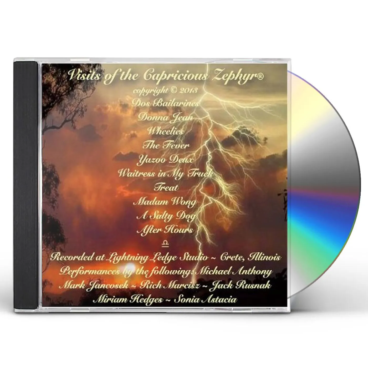 Michael Anthony VISITS OF THE CAPRICIOUS ZEPHYR CD