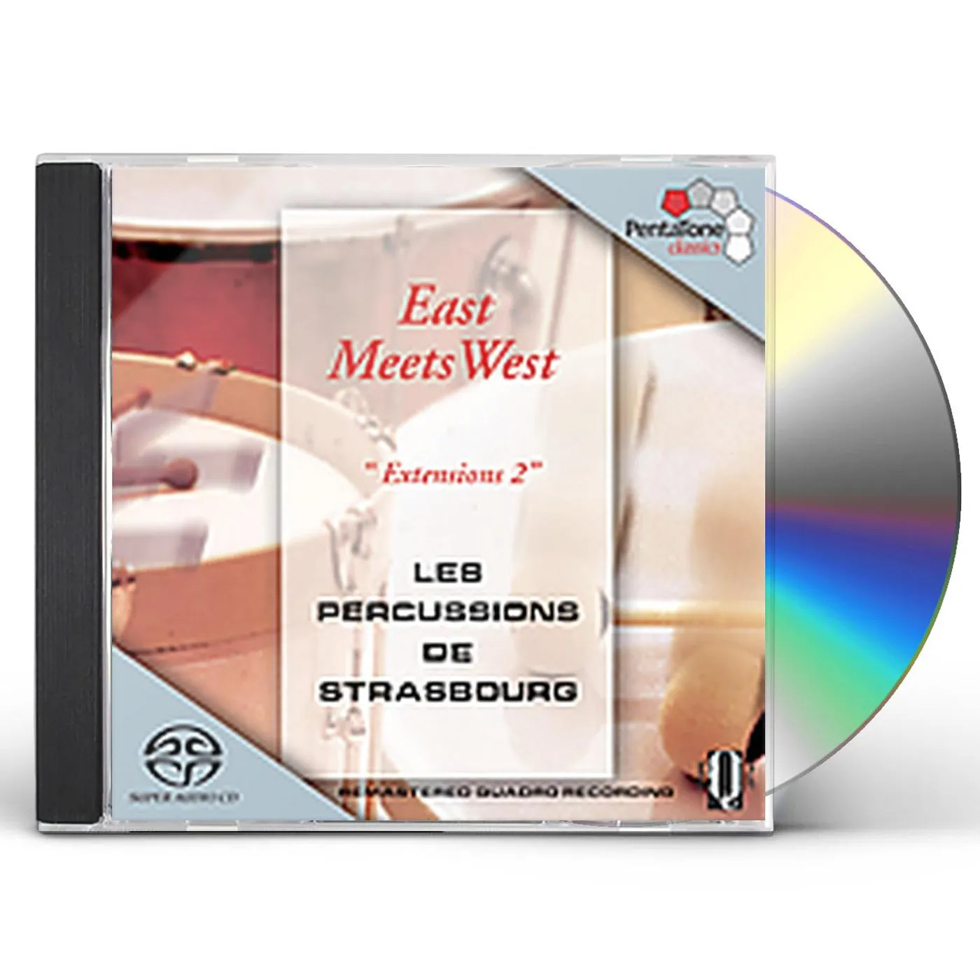 Percussions de Strasbourg EAST MEATS WEST Super Audio CD